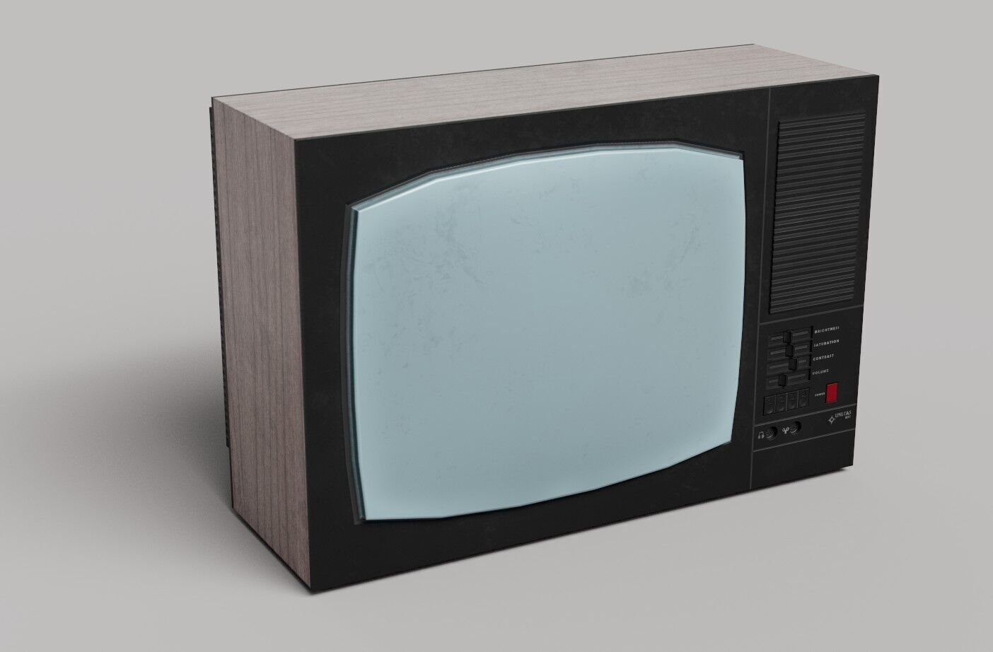 Retro Analog TV - Eastern European style Game Ready Low-poly 3D model_1