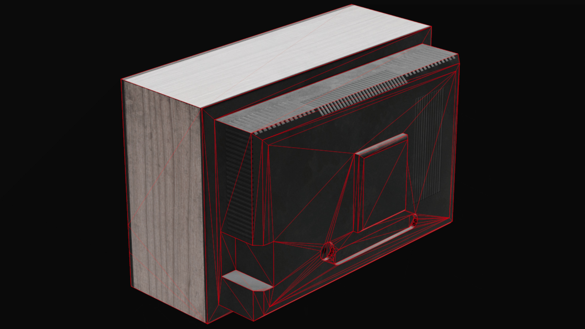 Retro Analog TV - Eastern European style Game Ready Low-poly 3D model_6