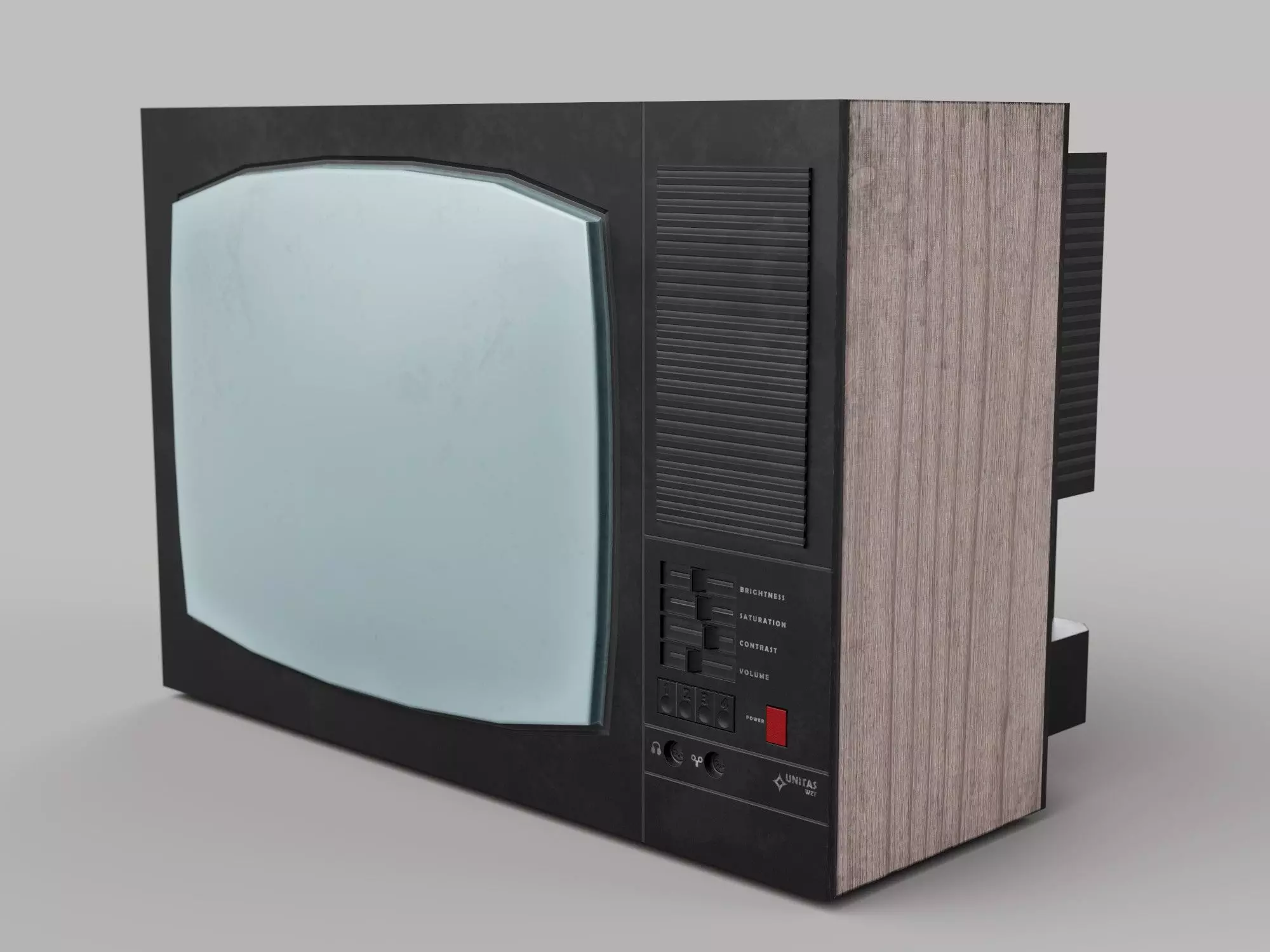 Retro Analog TV - Eastern European style Game Ready Low-poly 3D model_0