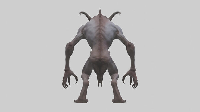 Nightmarish Beast model Low-poly 3D model