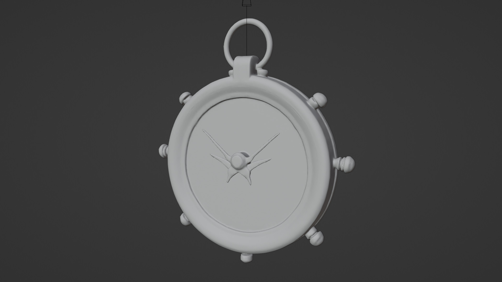 old Compass Low-poly 3D model_4