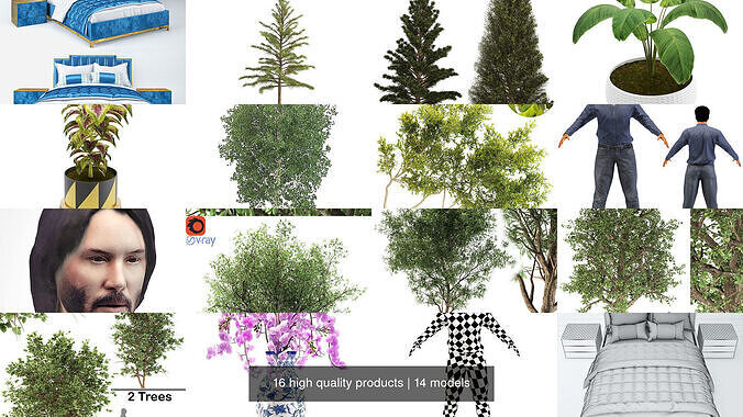 16 high quality products 3D Model Collection