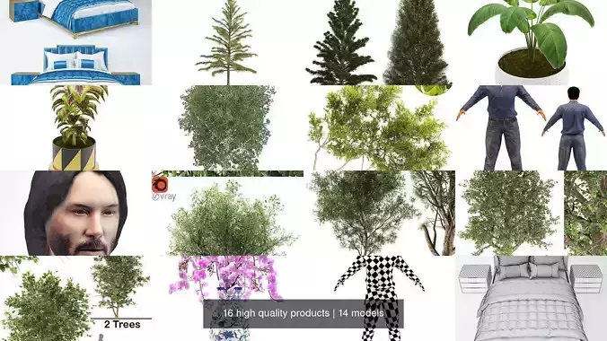 16 high quality products 3D Model Collection