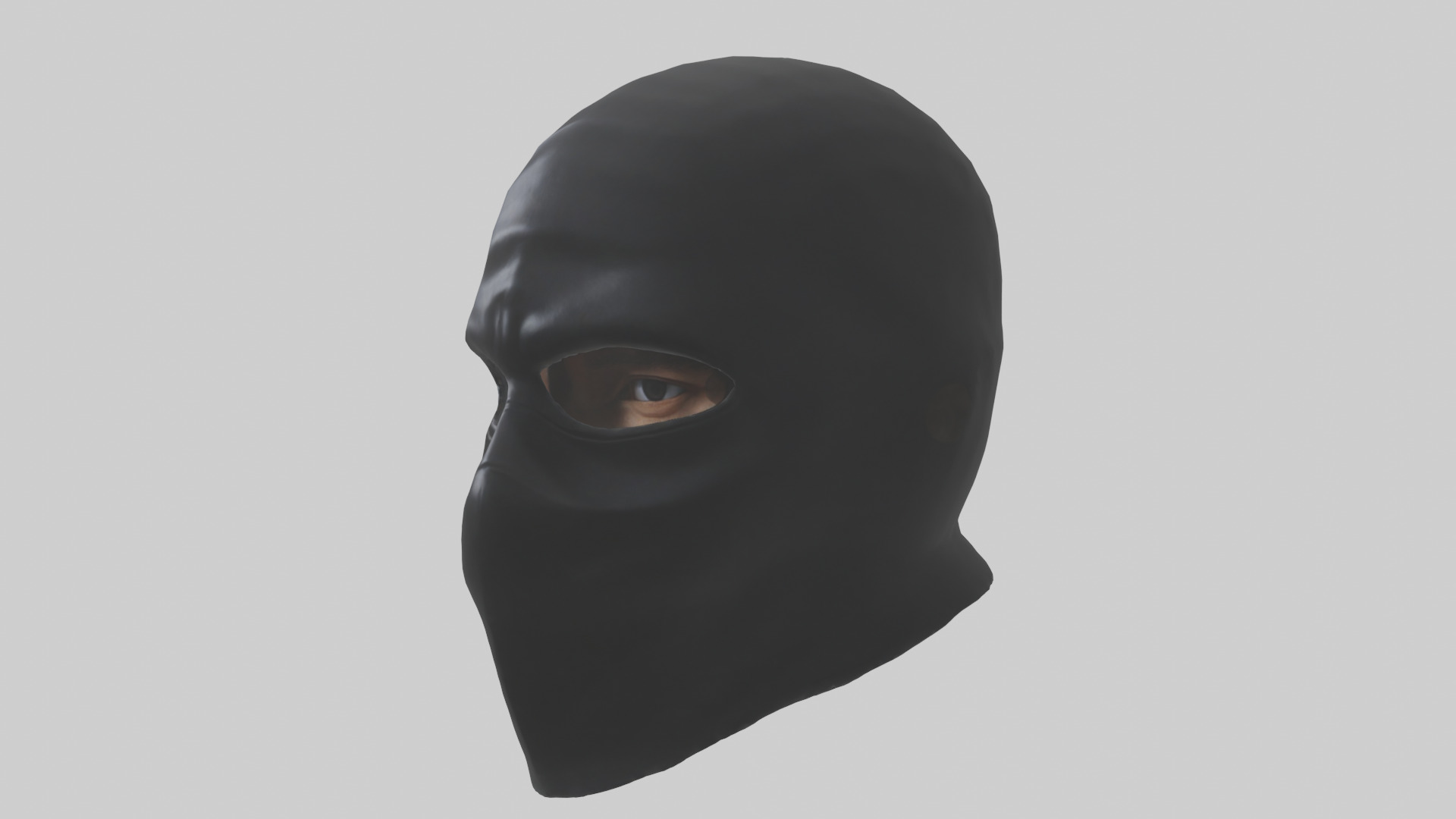 Ninja Mask model Low-poly 3D model_10