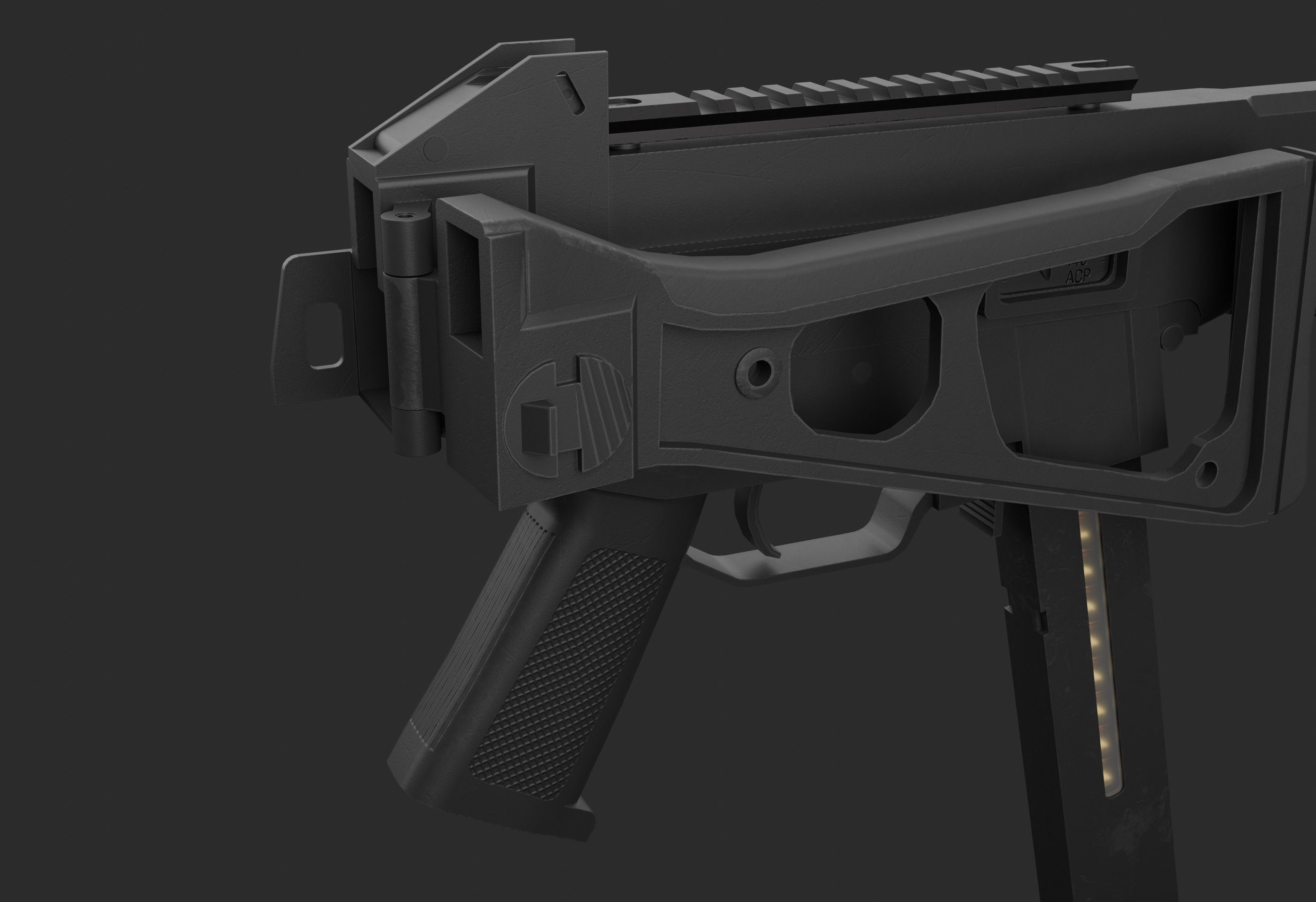 HK UMP - Game Ready Low-poly 3D model_4