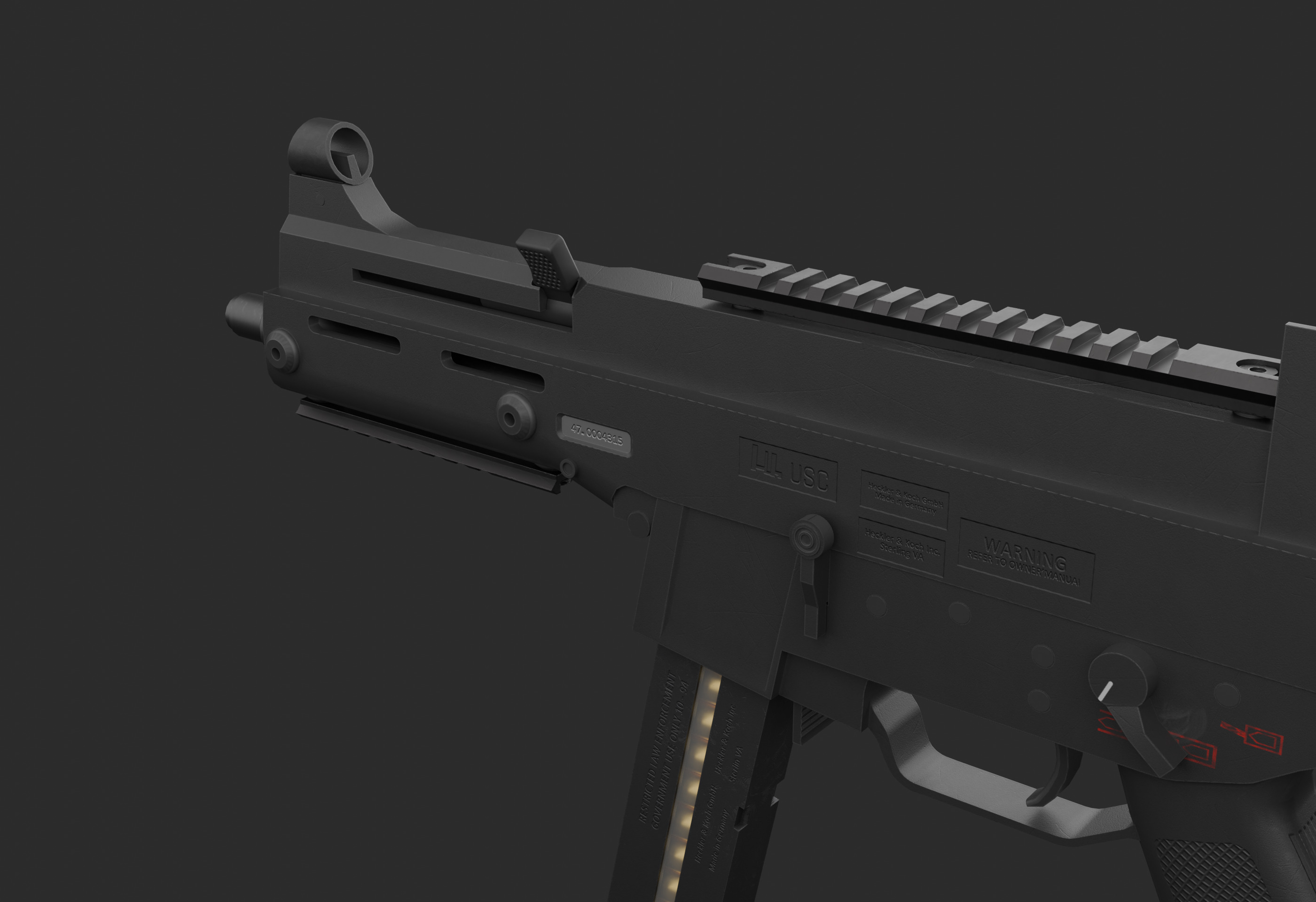 HK UMP - Game Ready Low-poly 3D model_2