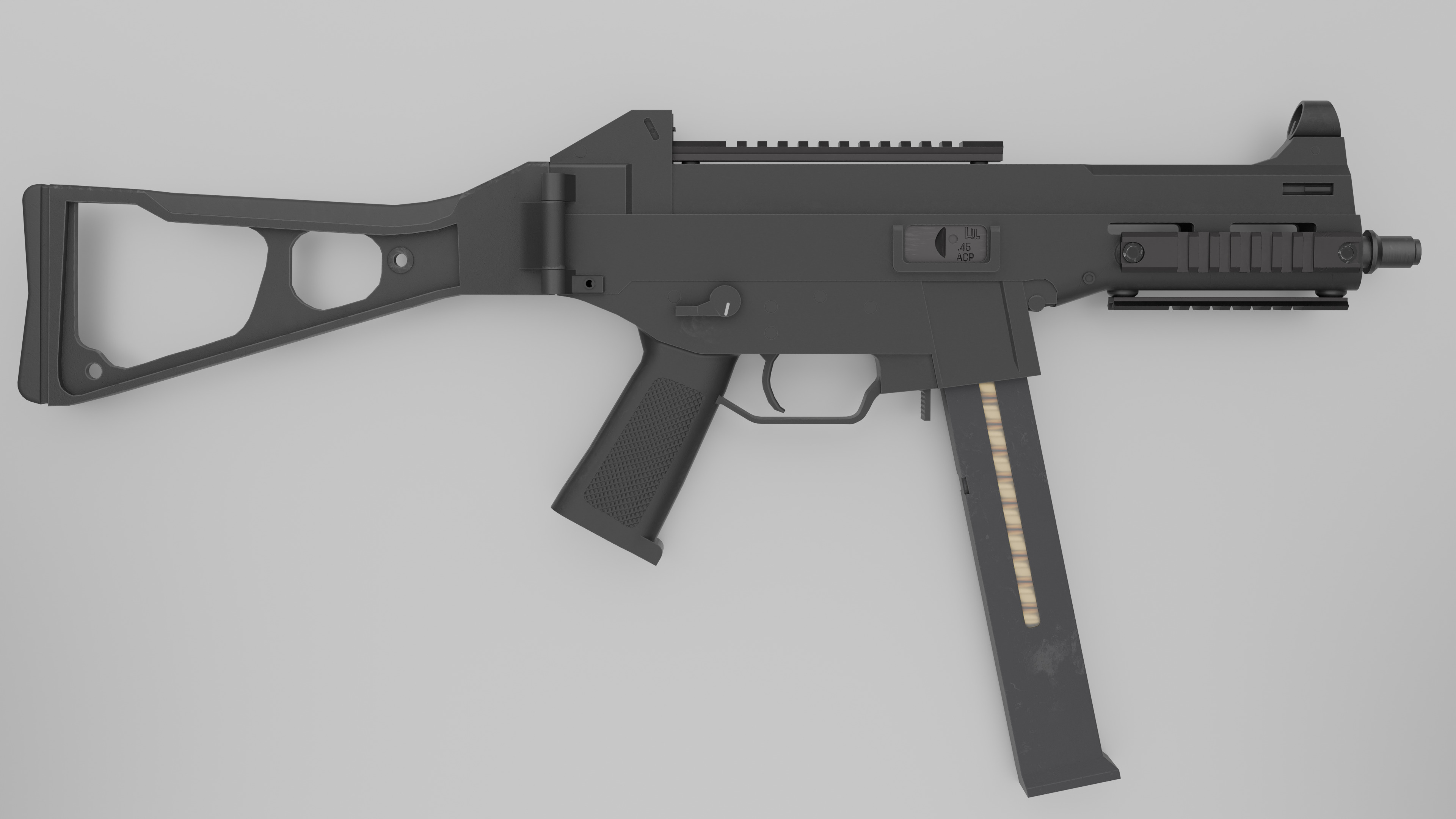 HK UMP - Game Ready Low-poly 3D model_9
