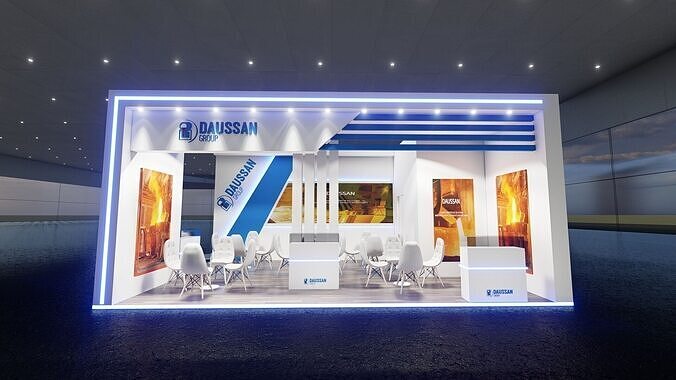 8x5 Exhibition Stand  3D model