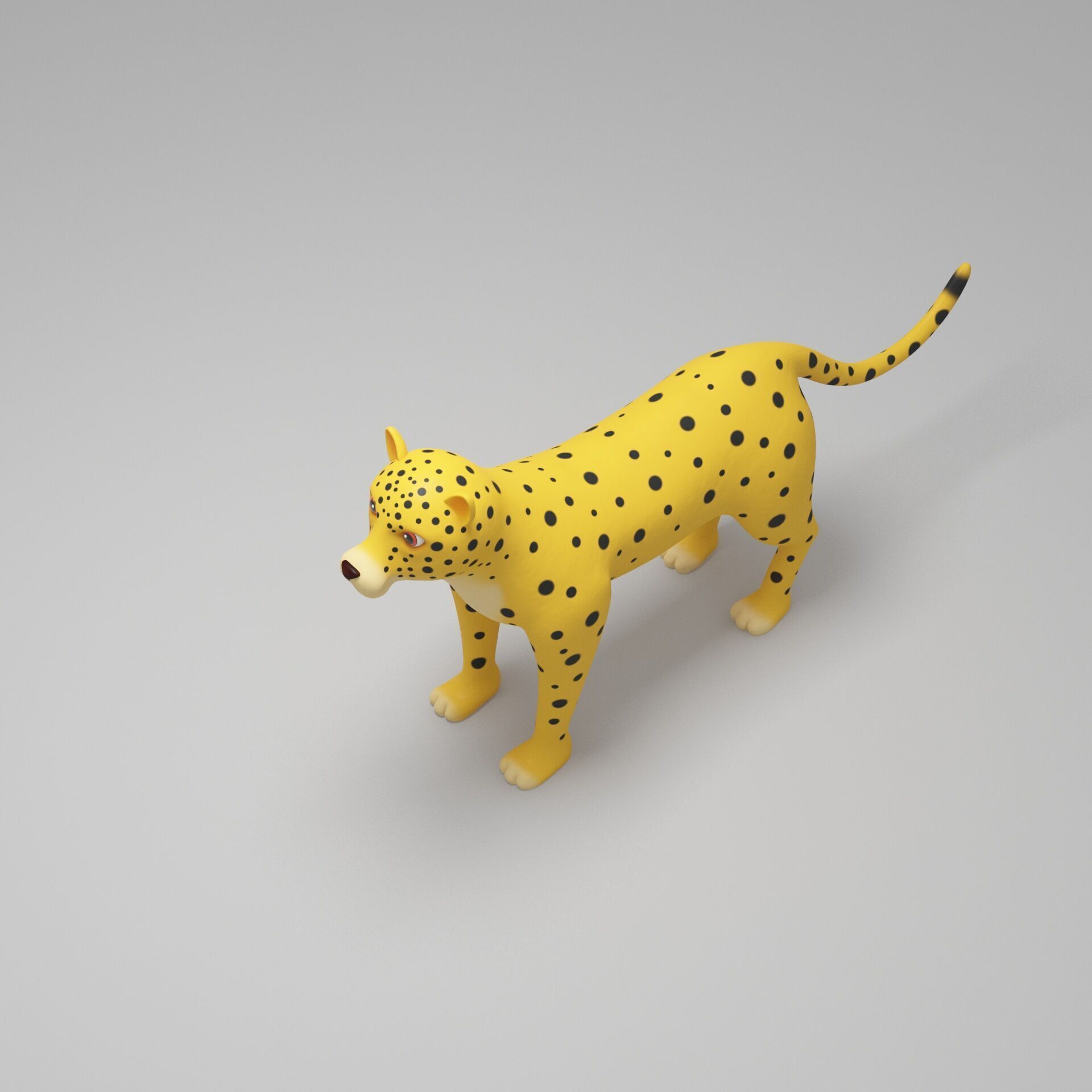 Leopard Cartoon 3D model_6
