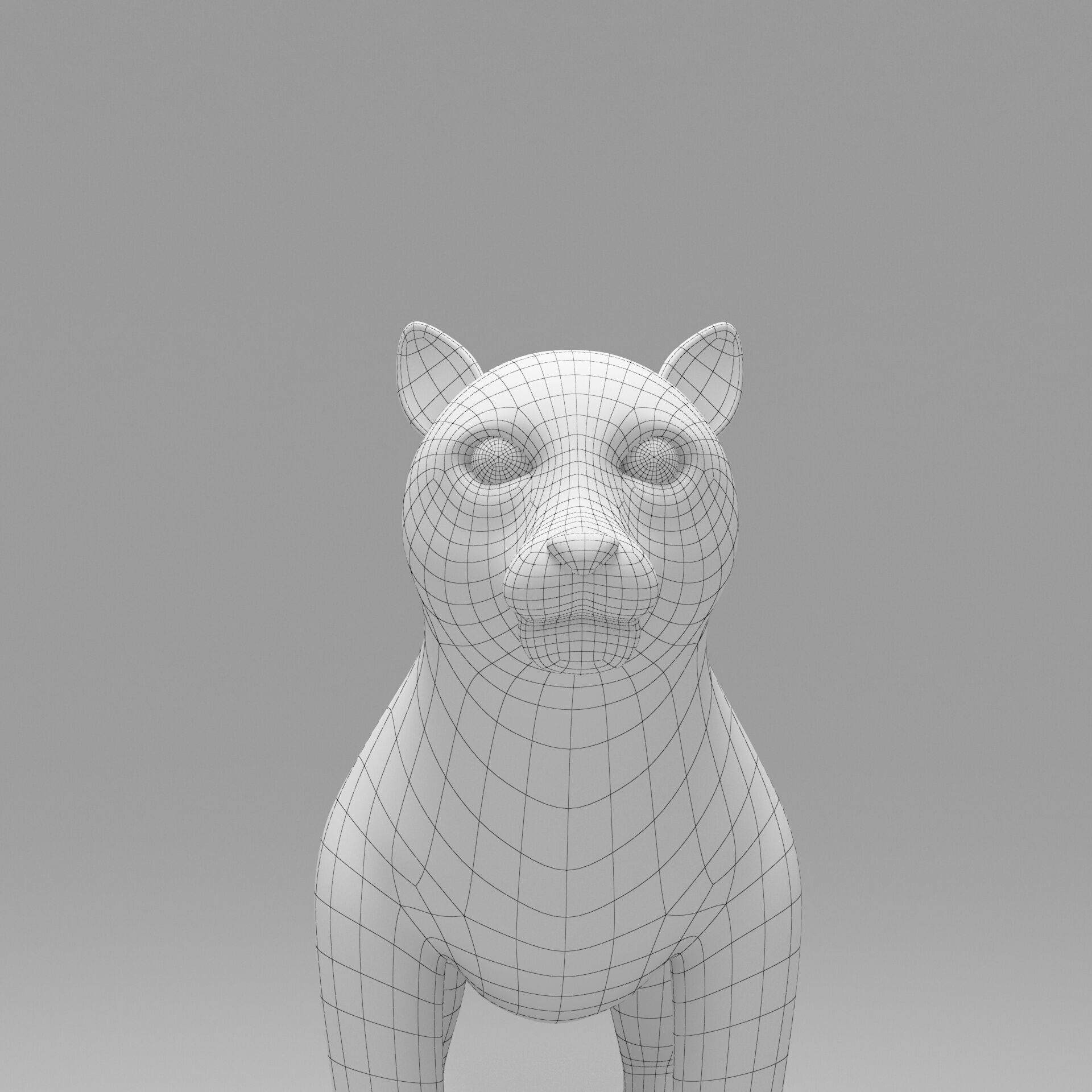 Leopard Cartoon 3D model_10