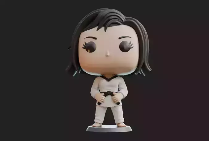 Martial Artist Female-Woman-Girl Funko Pop Fan Art