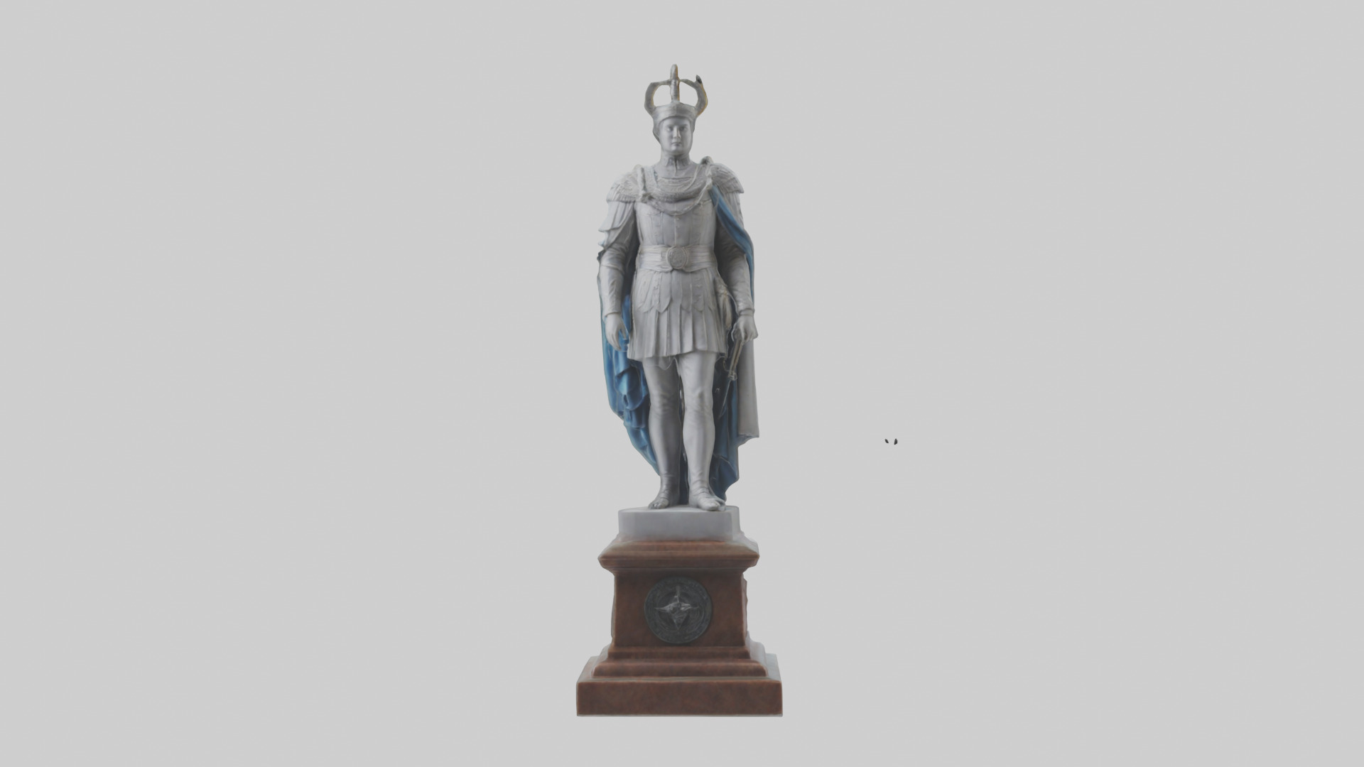 oble Statue model Low-poly 3D model_9