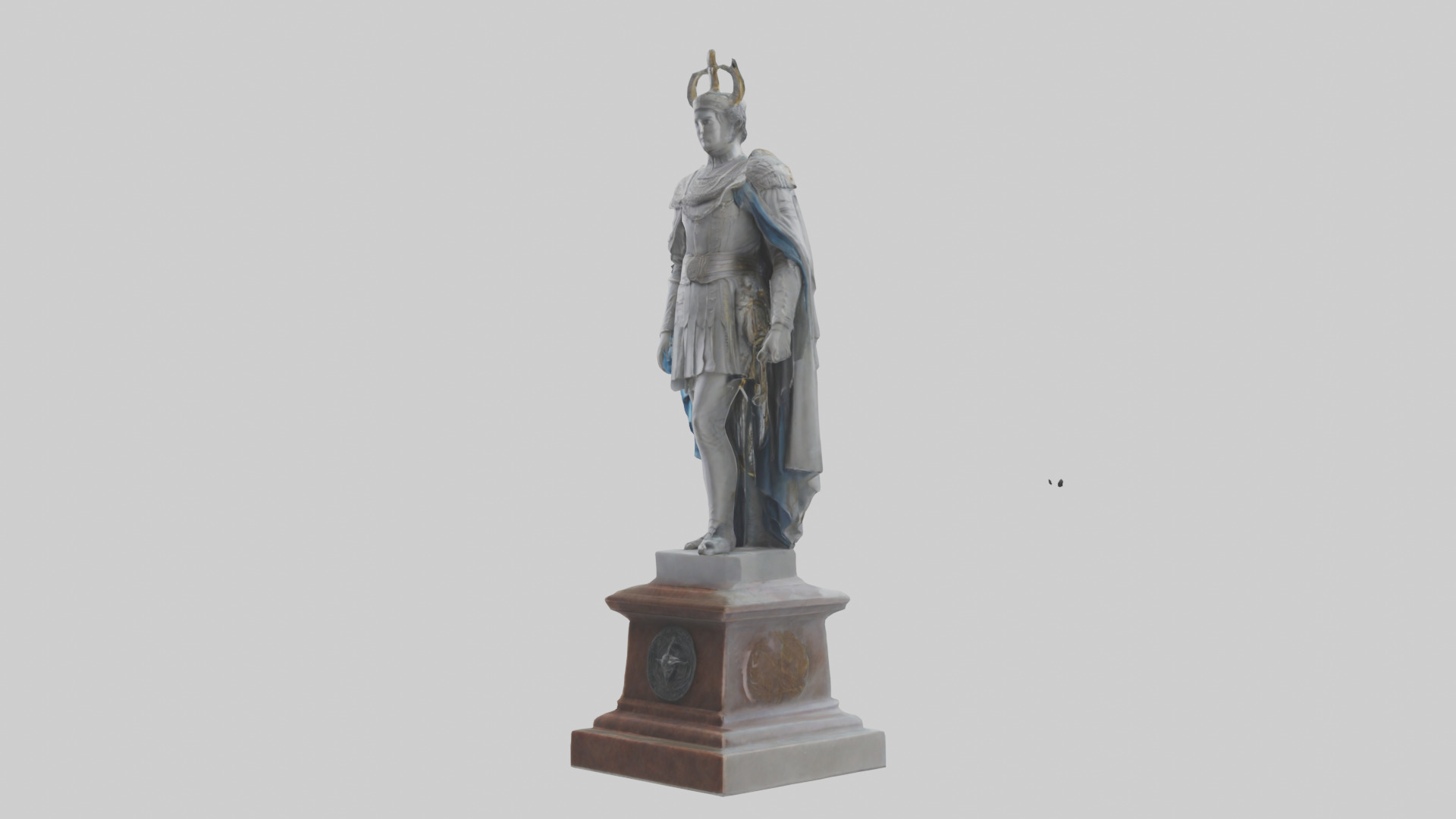 oble Statue model Low-poly 3D model_8