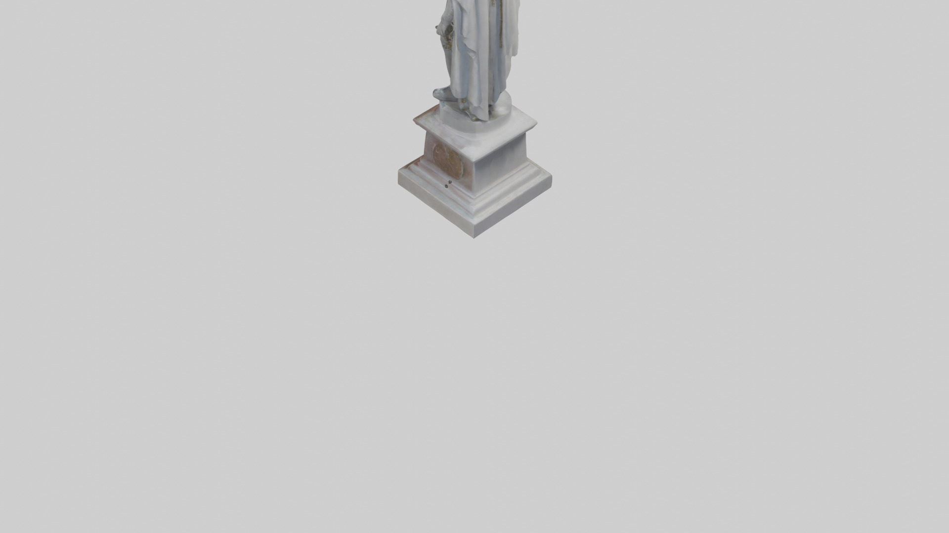 oble Statue model Low-poly 3D model_3