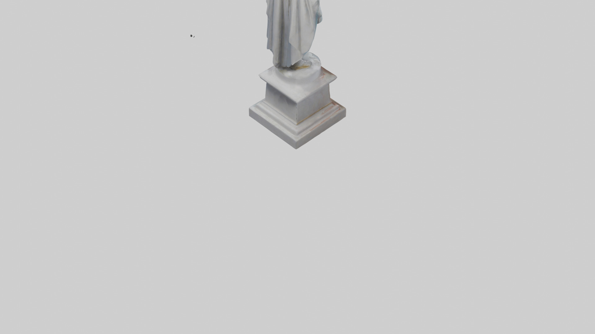 oble Statue model Low-poly 3D model_4