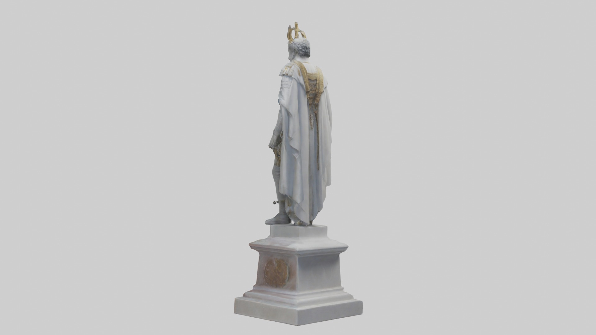 oble Statue model Low-poly 3D model_1