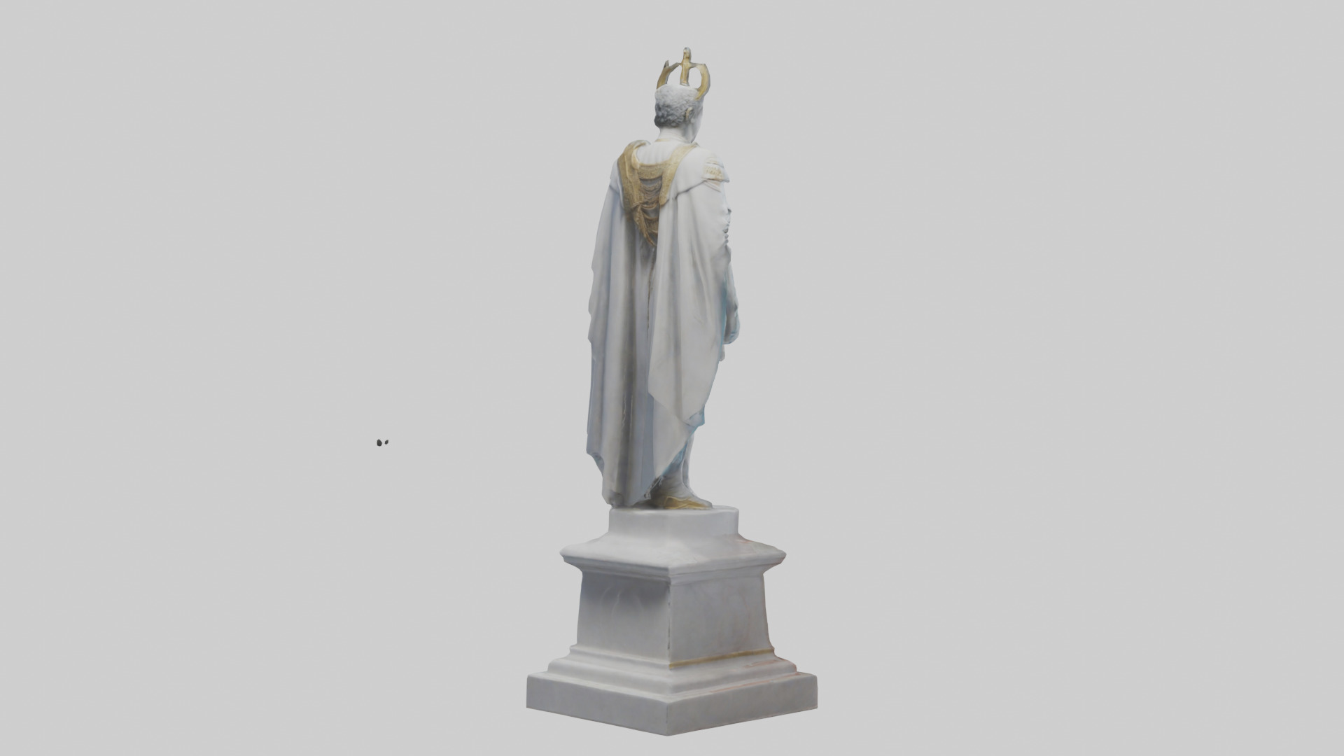 oble Statue model Low-poly 3D model_2
