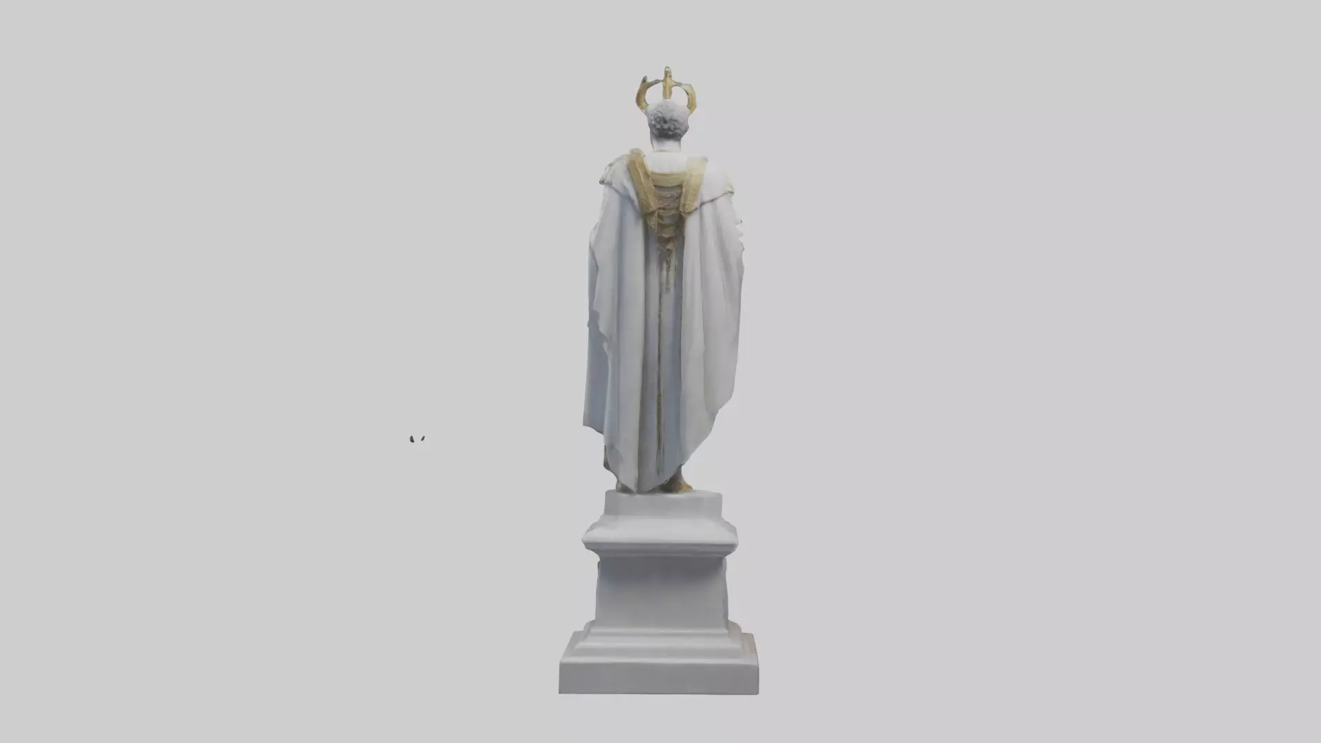 oble Statue model Low-poly 3D model_0