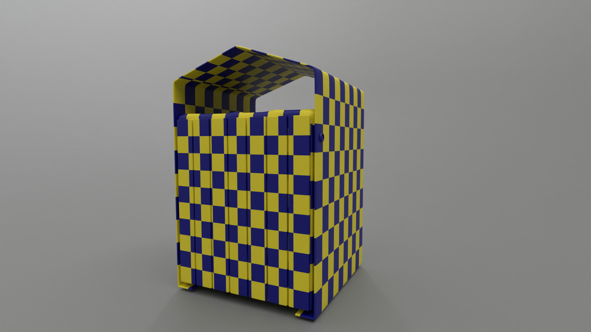 Modern Timber Street bin Vol 03 Game Ready PBR Low-poly 3Dmodel Low-poly 3D model_6