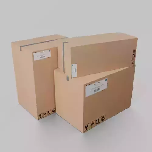 Versatile Cardboard Box Kit - Rigged and Customizable 3D Model Collection