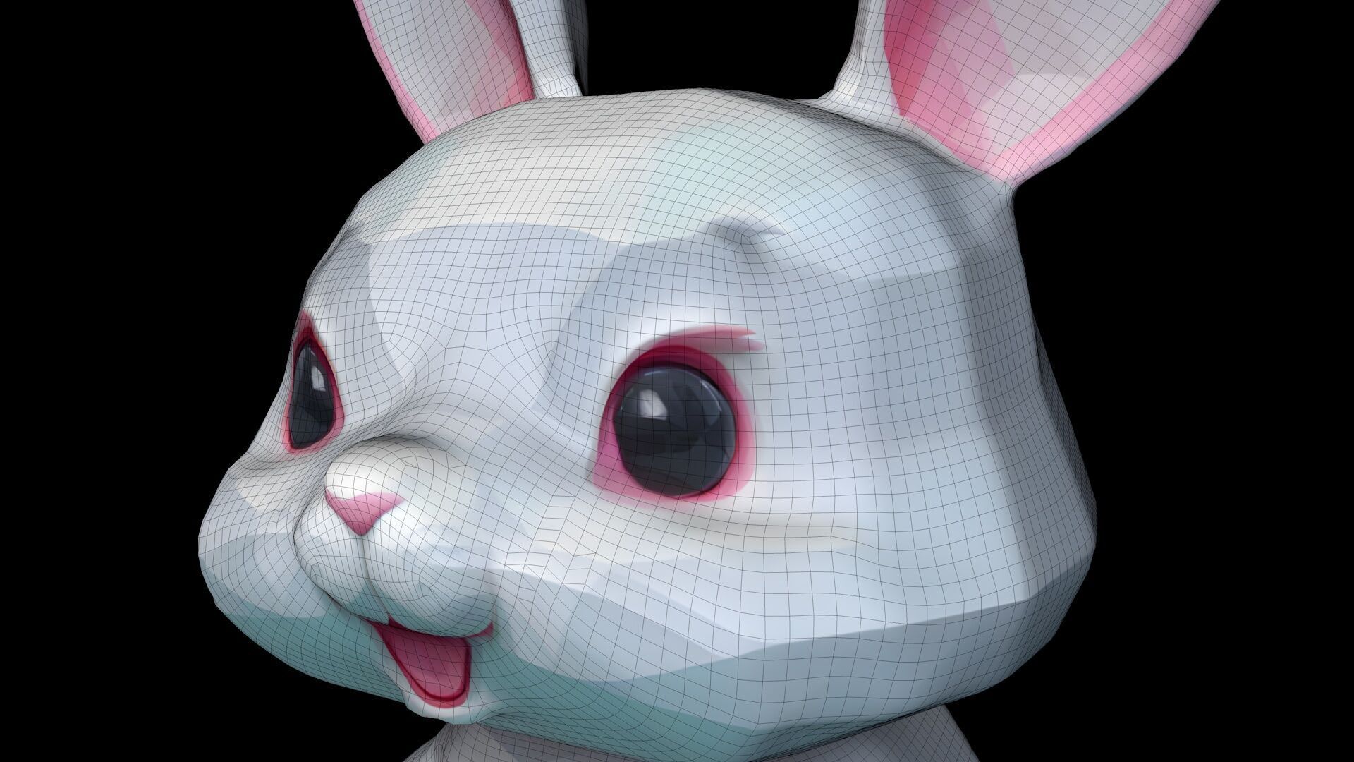 Kawaii Club Cute Rabbit 3D model_4