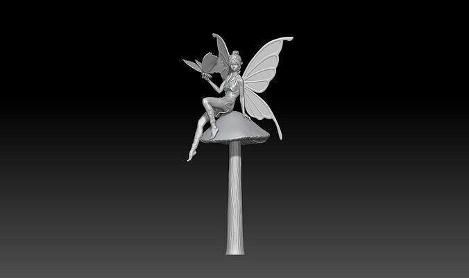 fairy girl 4 3D print model