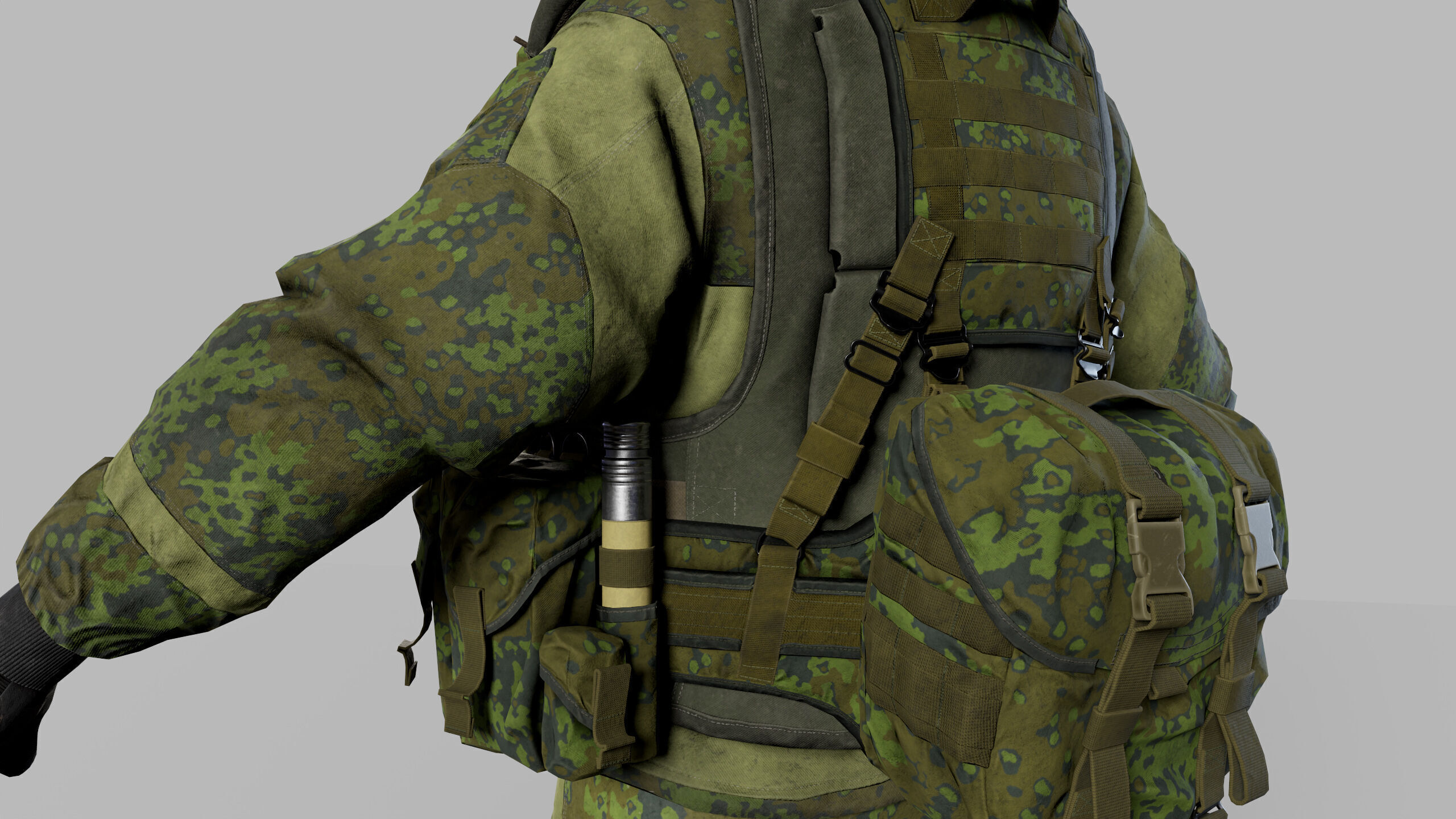 Modern Russian Soldier Low-poly 3D model_17