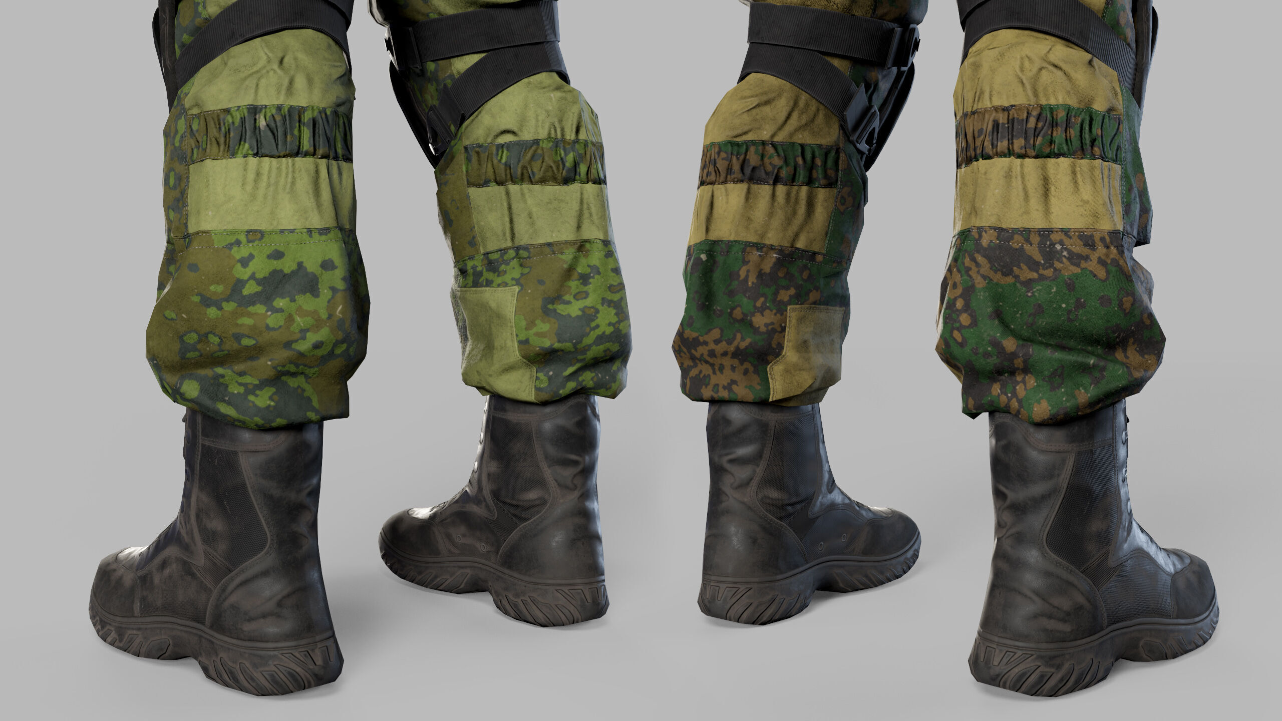 Modern Russian Soldier Low-poly 3D model_23