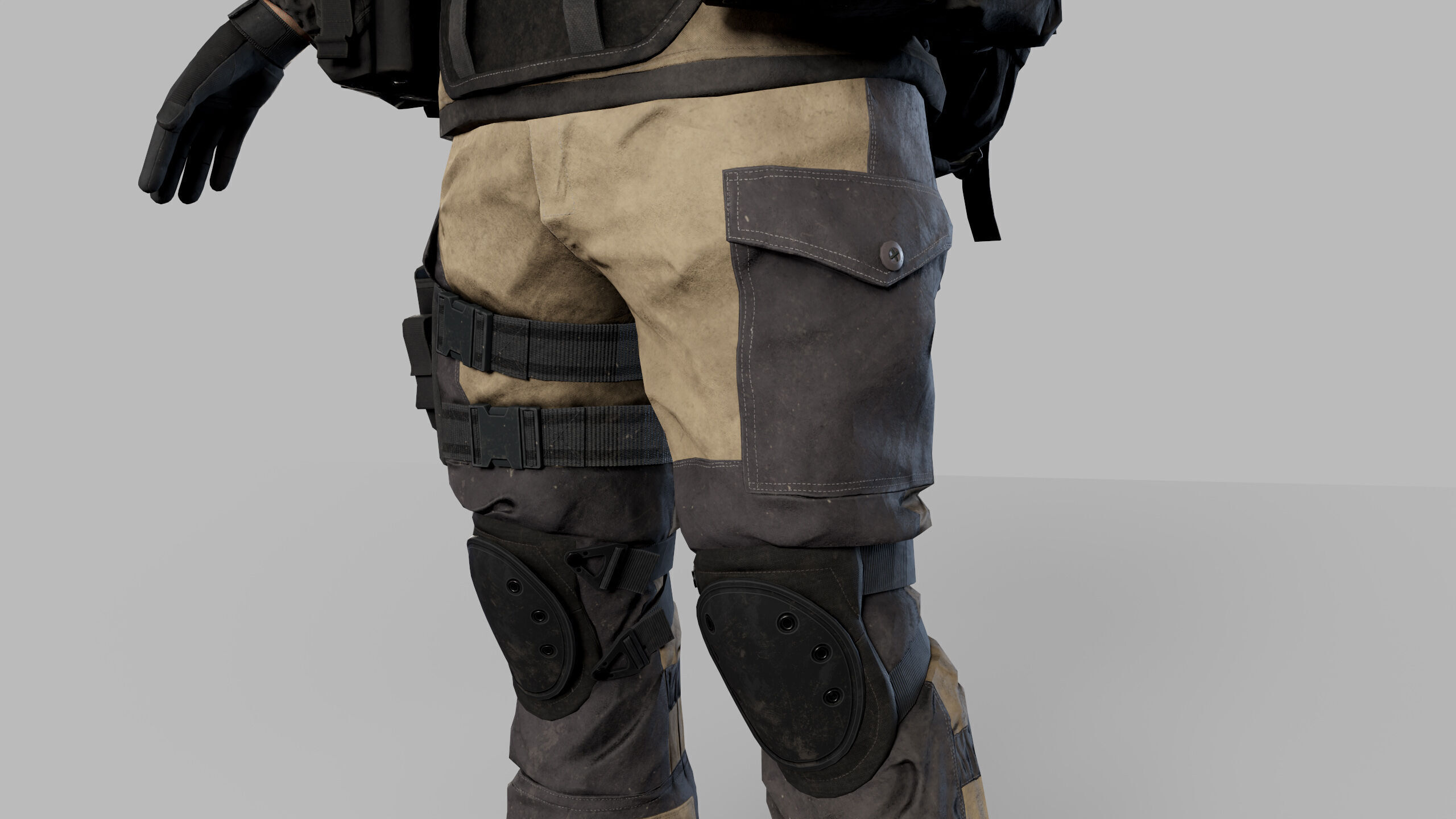 Modern Russian Soldier Low-poly 3D model_18