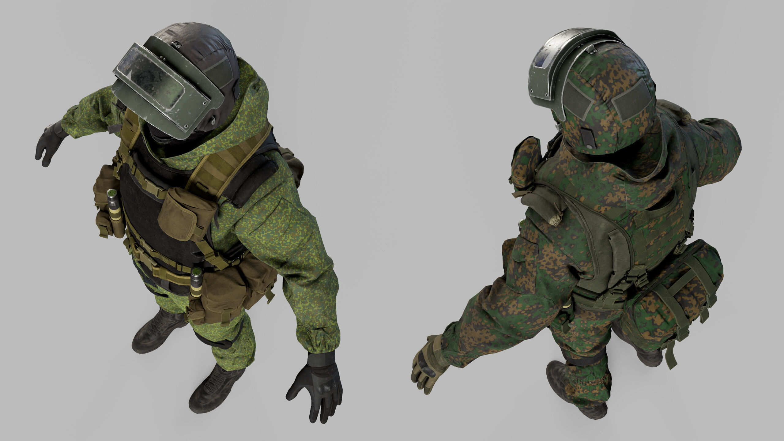 Modern Russian Soldier Low-poly 3D model_25