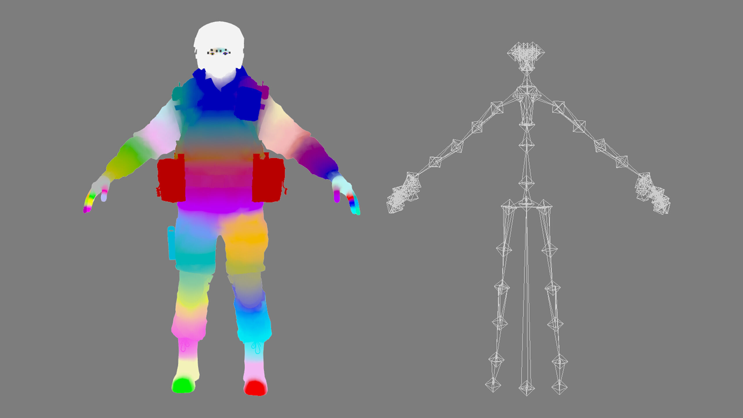 Modern Russian Soldier Low-poly 3D model_37