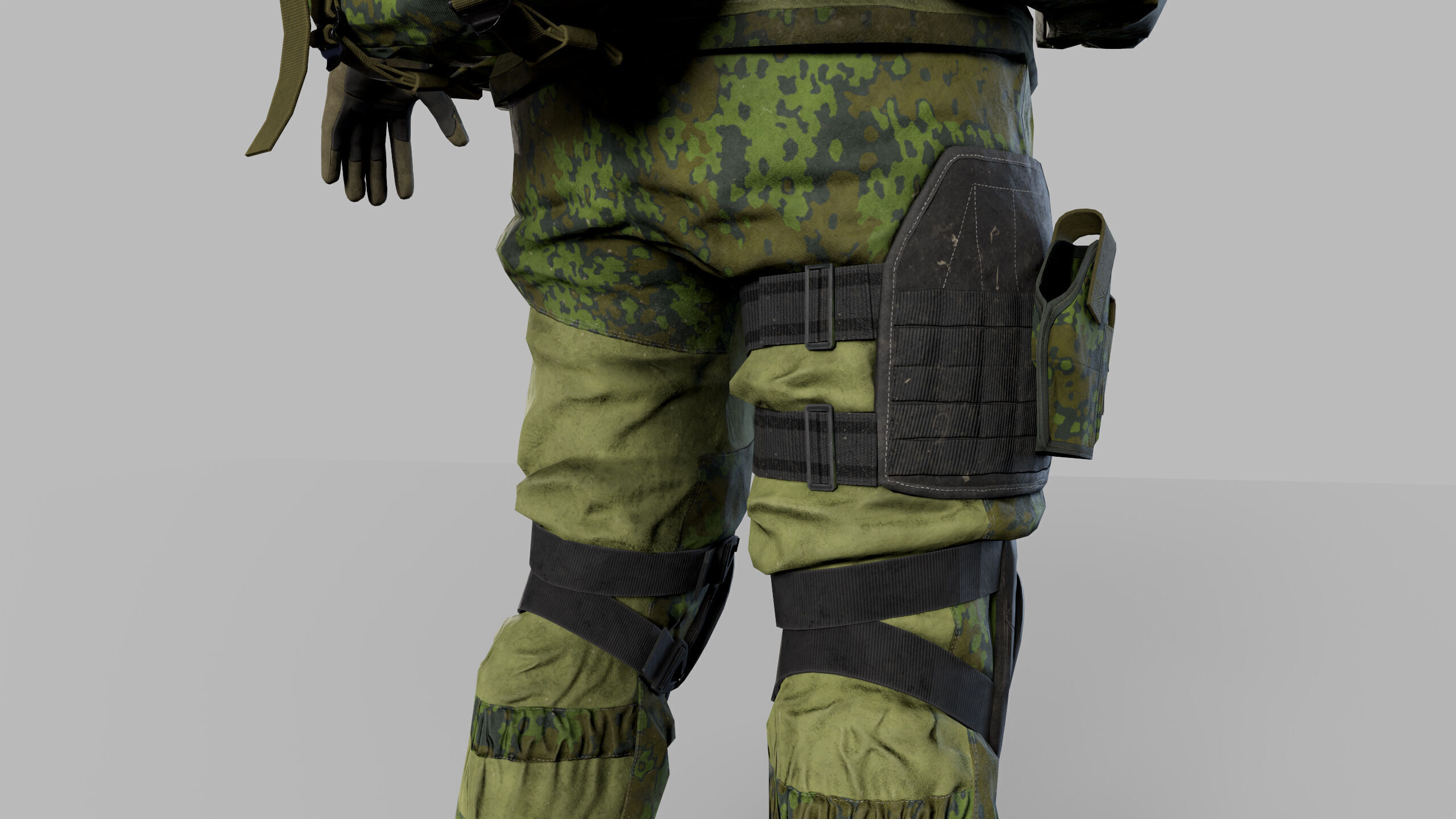 Modern Russian Soldier Low-poly 3D model_20