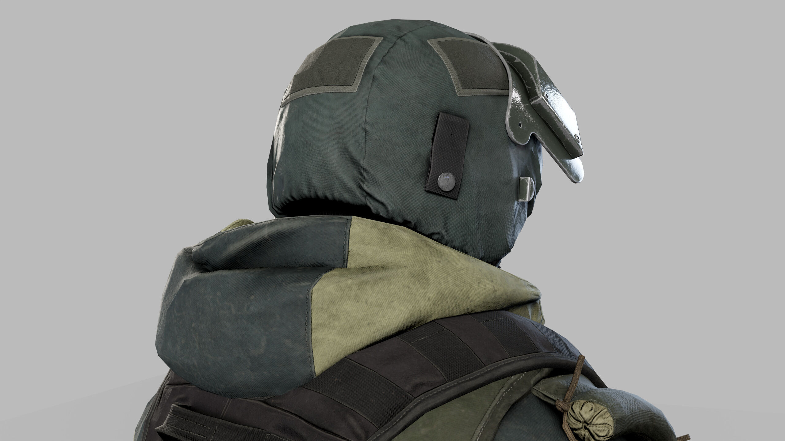 Modern Russian Soldier Low-poly 3D model_7