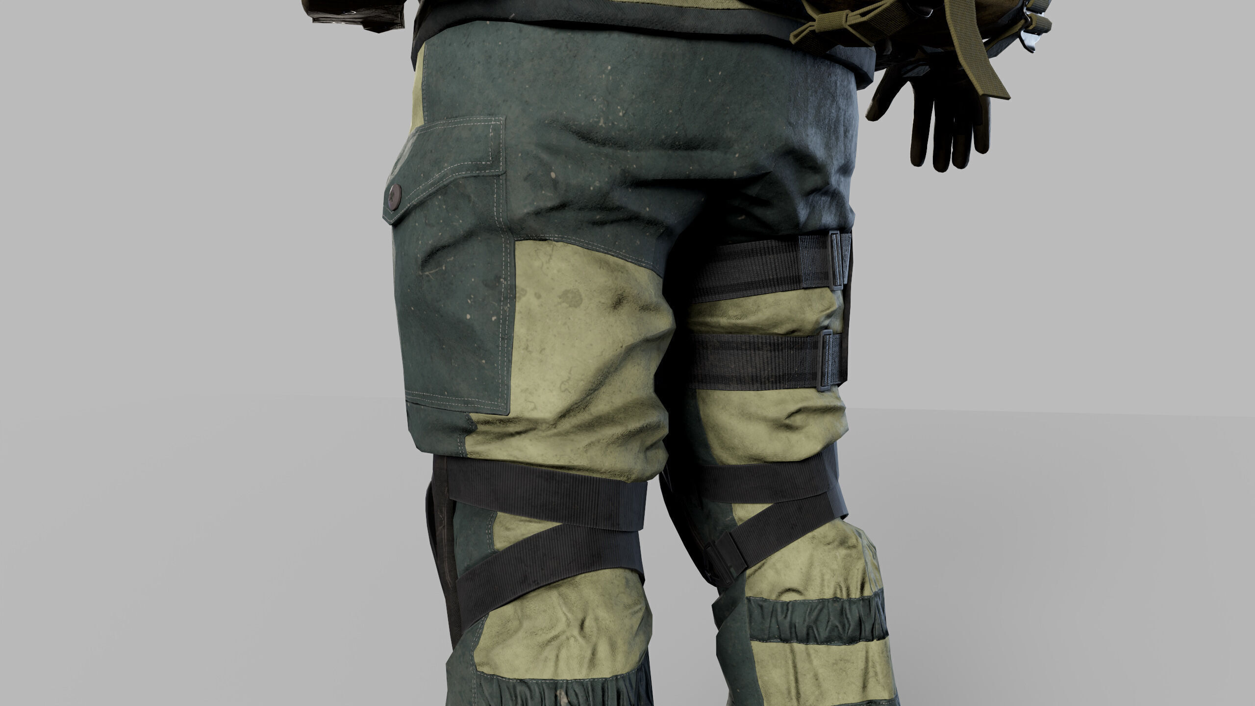 Modern Russian Soldier Low-poly 3D model_21