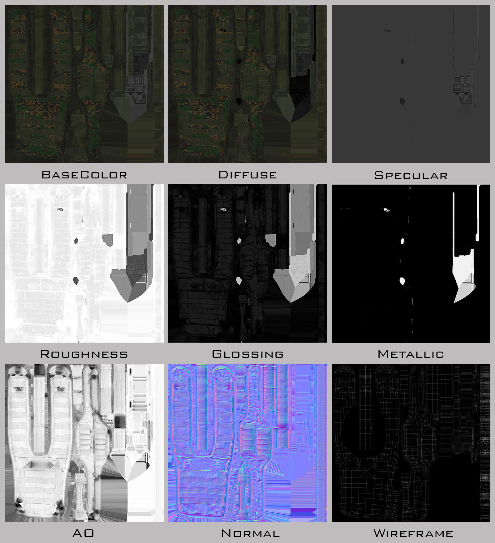 Modern Russian Soldier Low-poly 3D model_44