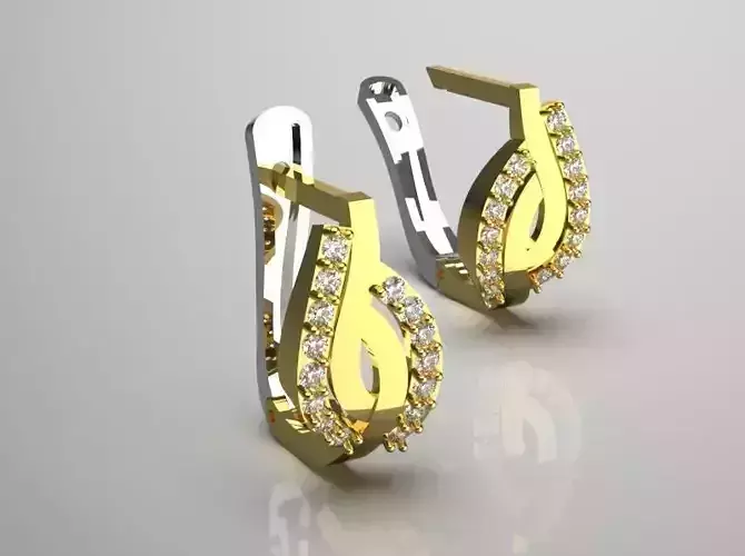 bride diamond earring je0089