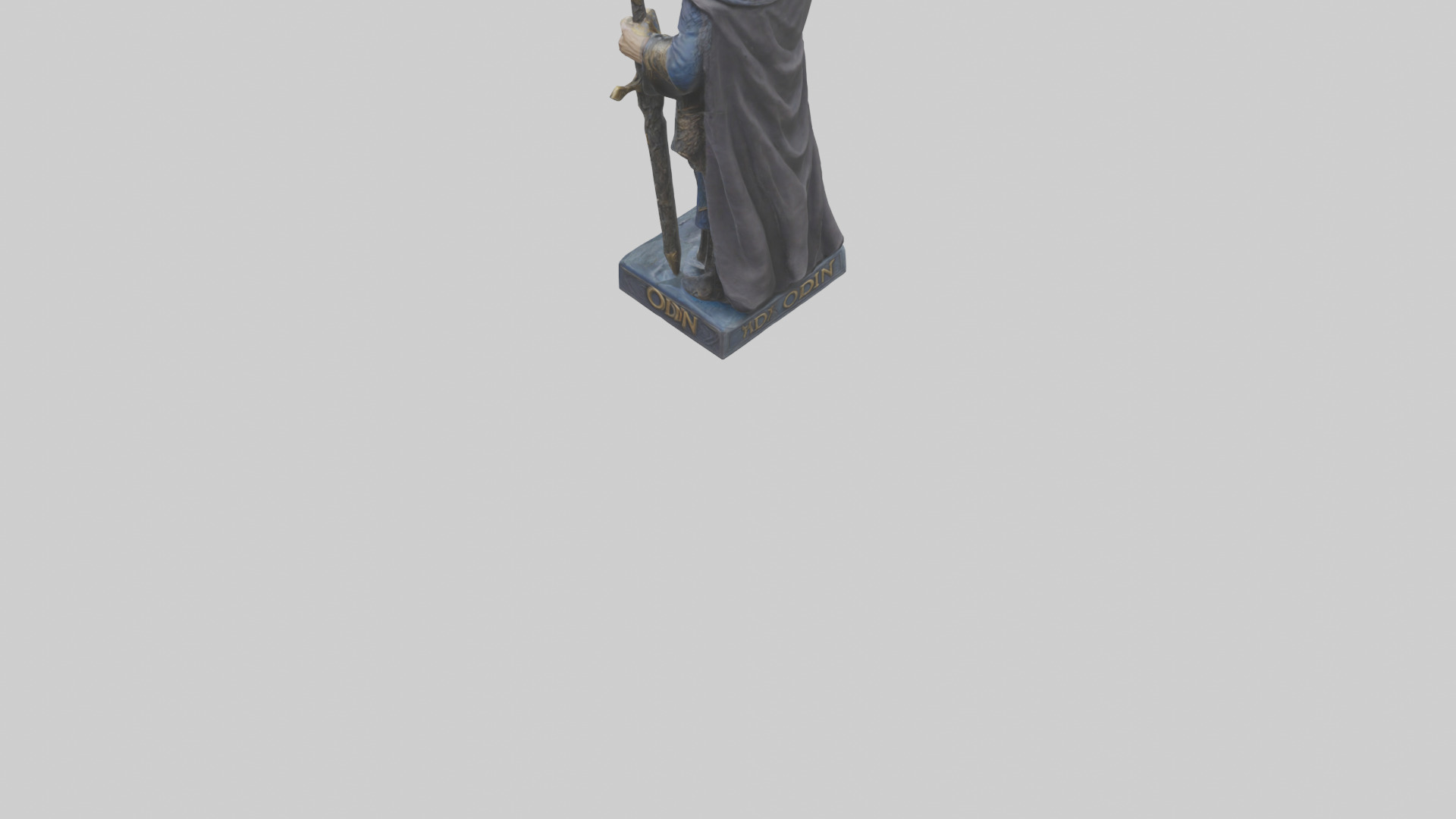 Odin statue model 3D model_3