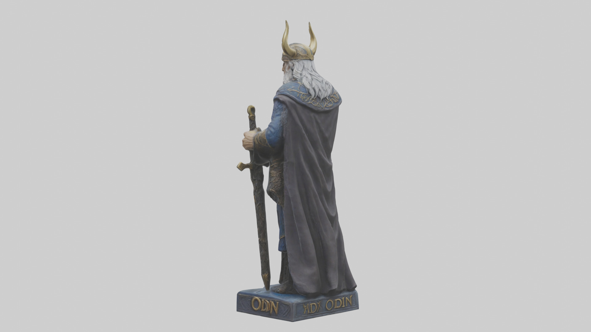 Odin statue model 3D model_1