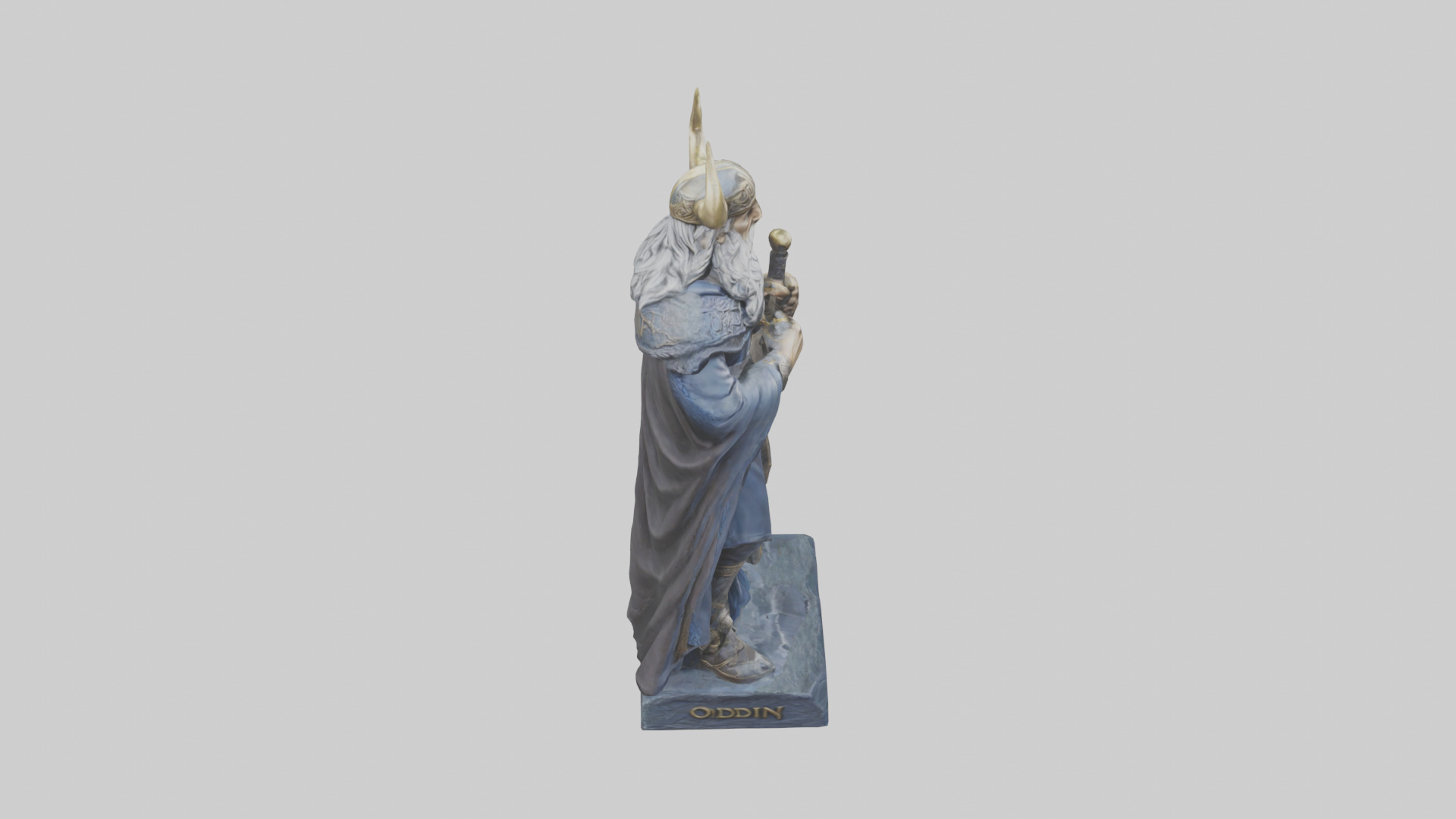 Odin statue model 3D model_18