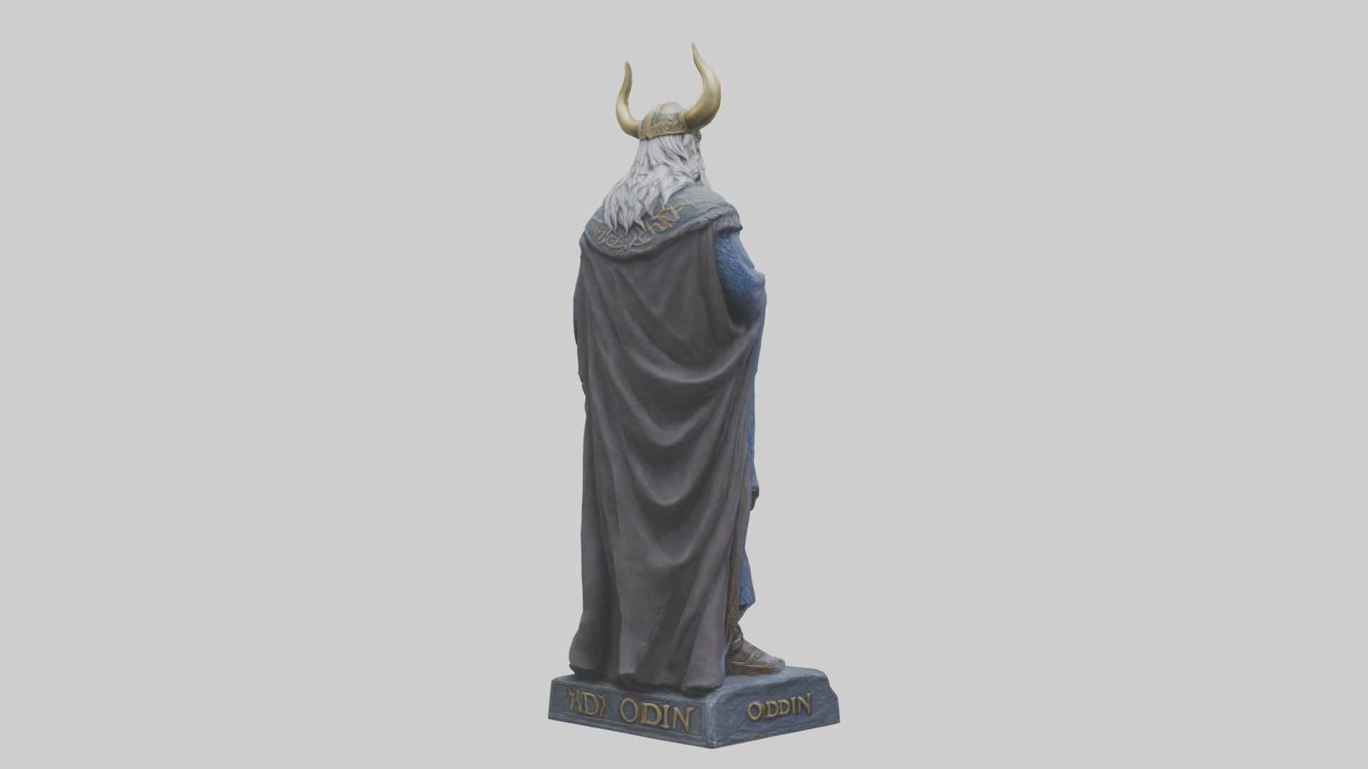 Odin statue model 3D model_2