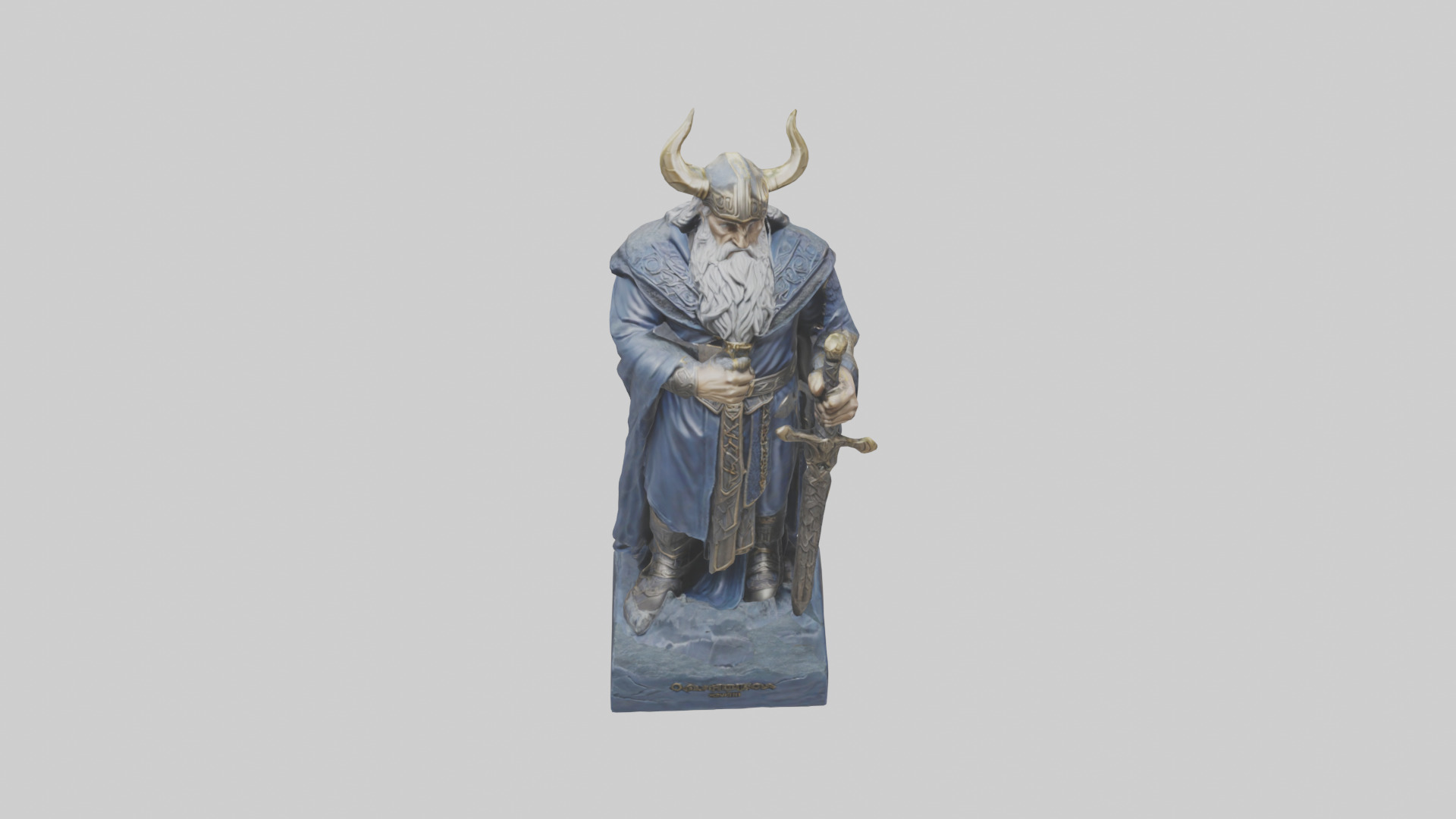 Odin statue model 3D model_16