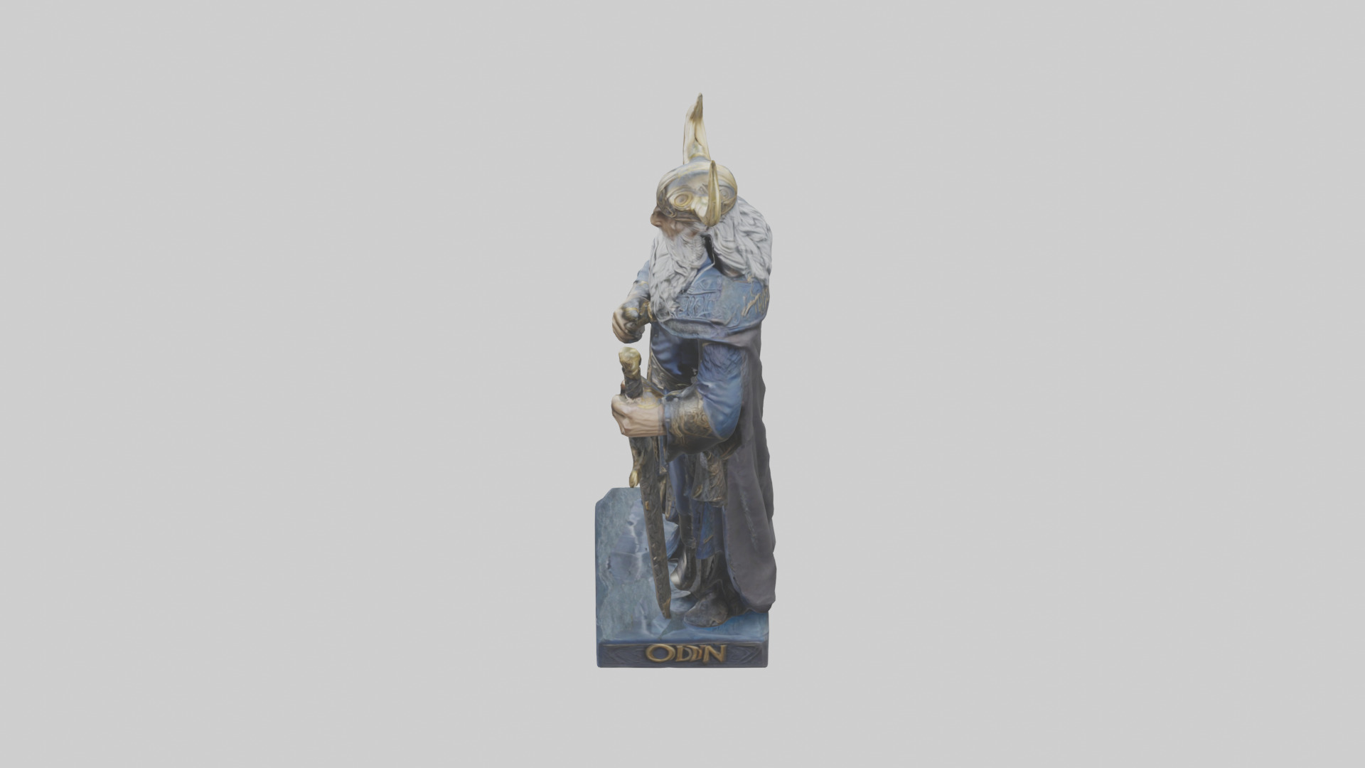Odin statue model 3D model_17