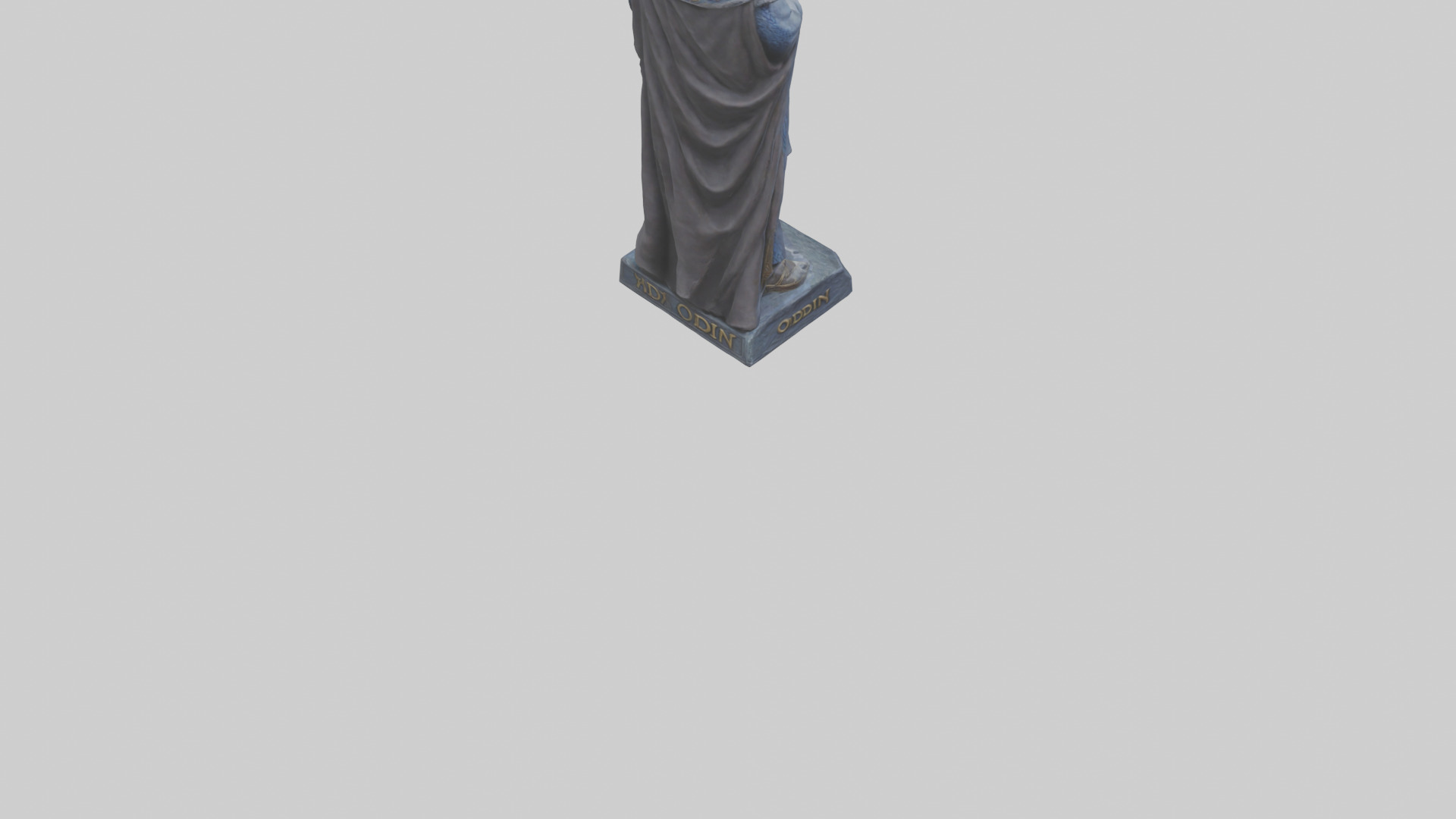 Odin statue model 3D model_4