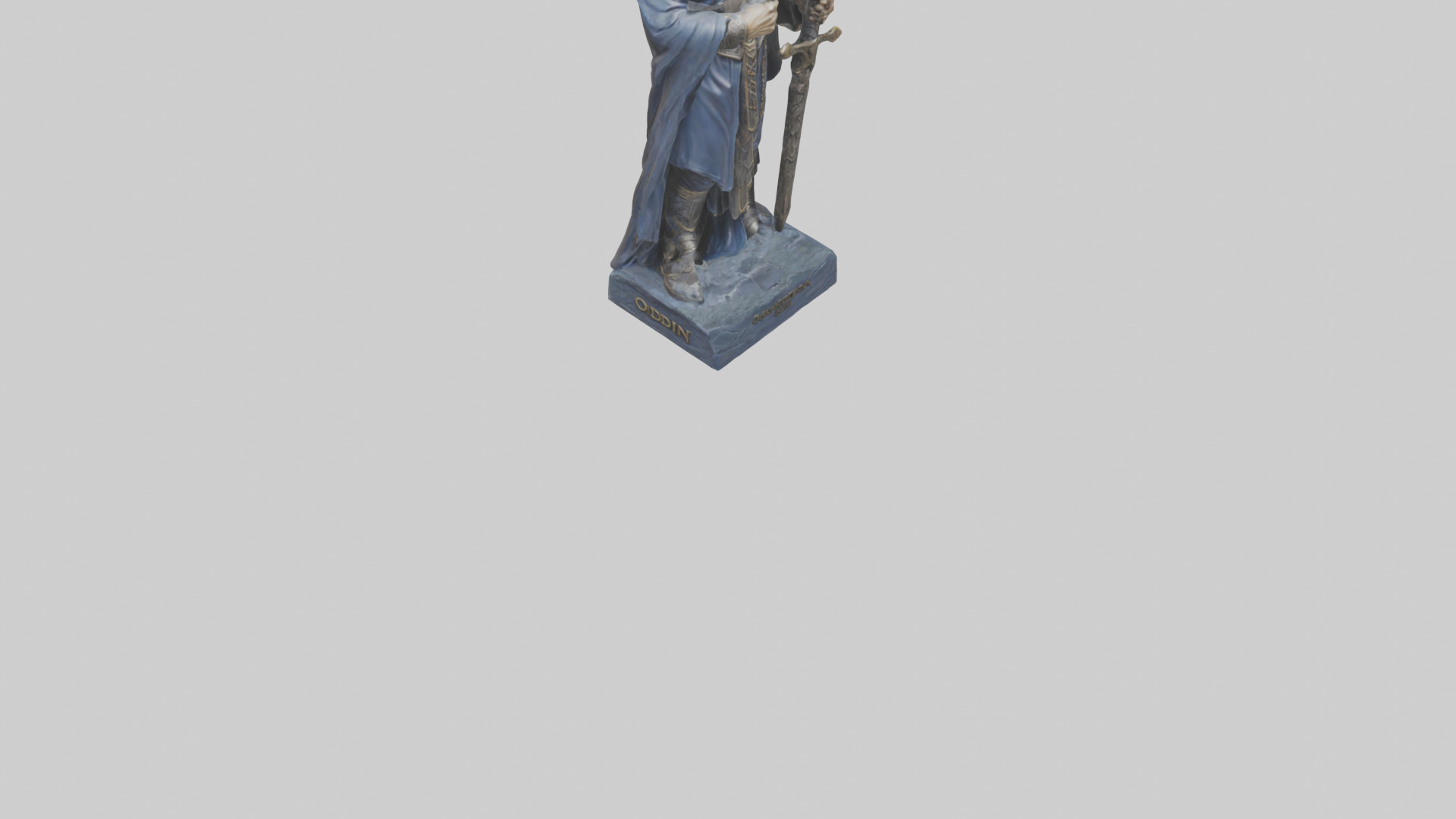Odin statue model 3D model_6