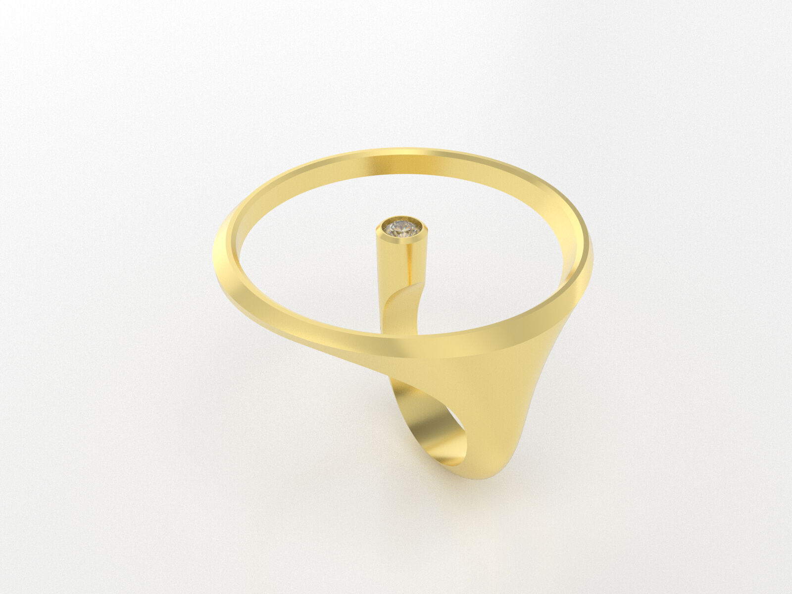 Round Ring Free 3D print model_2