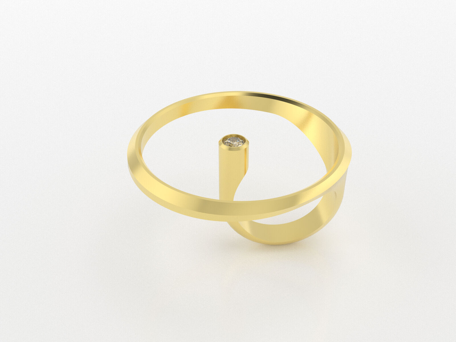 Round Ring Free 3D print model_3