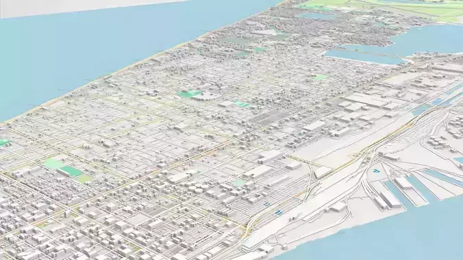 Cityscape Galveston Texas United States