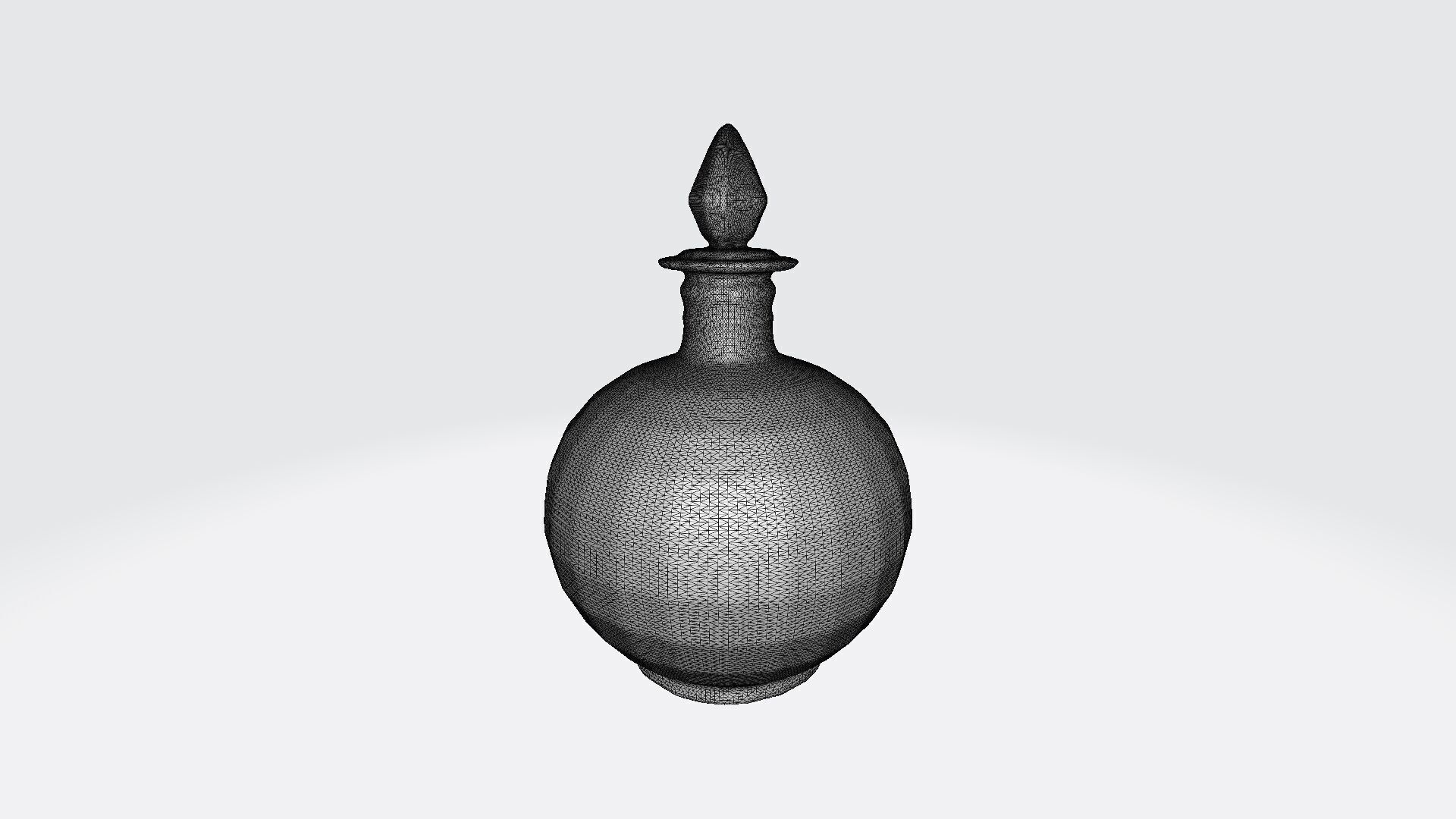 3d High Render Glass Bottle Perfume Spray Isolated 3D model_6