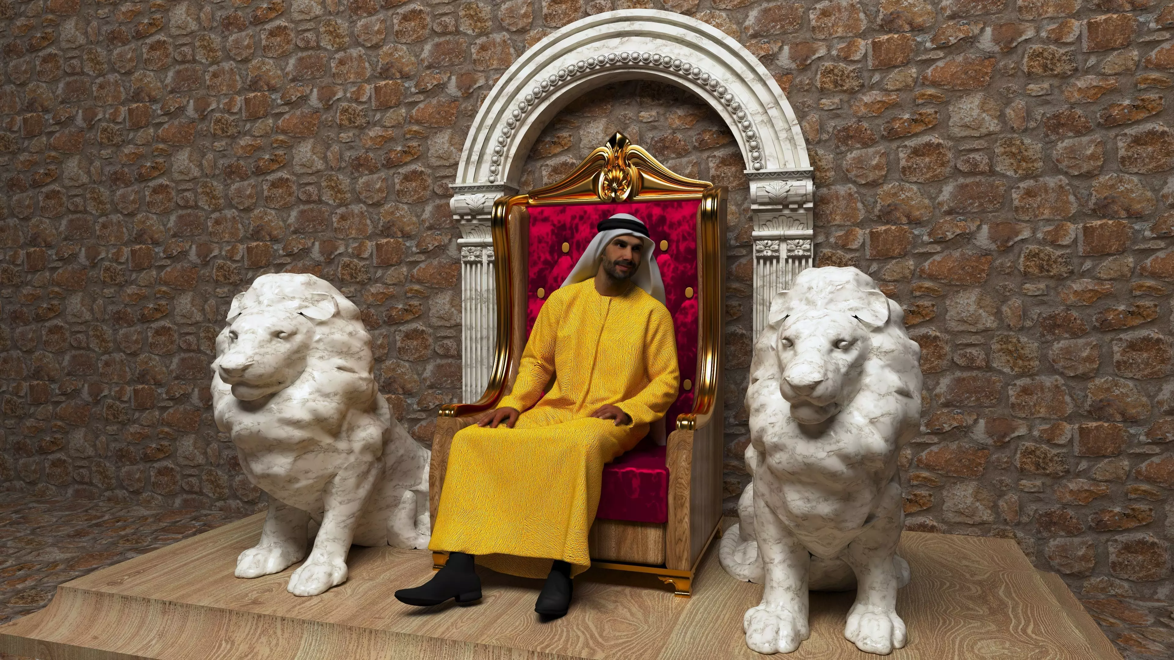 Arab Sultan 3 3D model