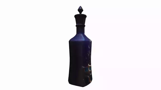  Glass Perfume Bottle Spraying On 3d High Render 